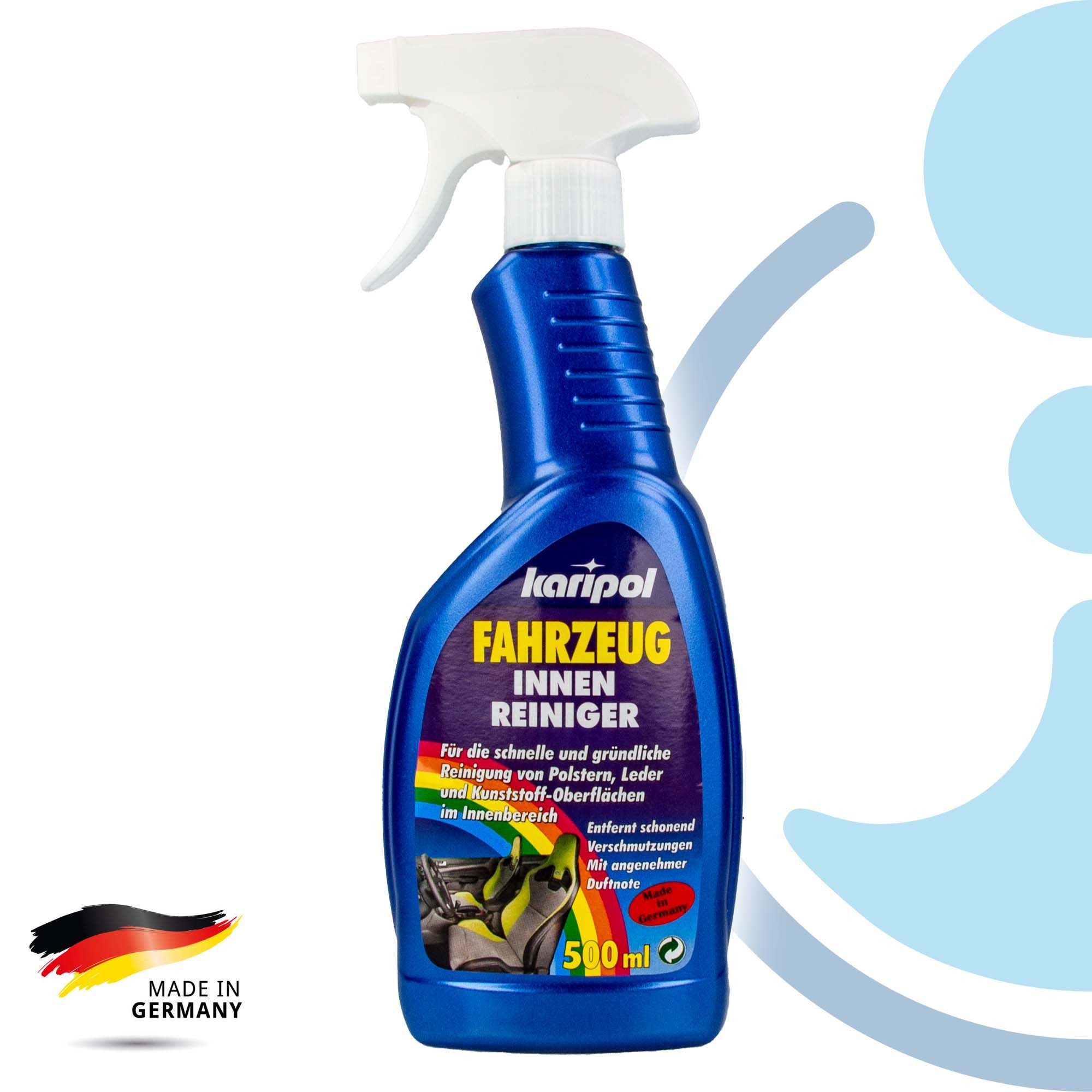 Fahrzeug Innenreiniger - 500 ml, reinigt Leder- Kunststoffoberflächen Auto-Reinigungsmittel