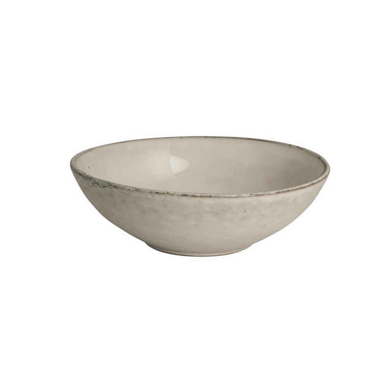 Broste Copenhagen Schale NORDIC SAND Schale 17 x 6 cm, Steingut, (Schale)