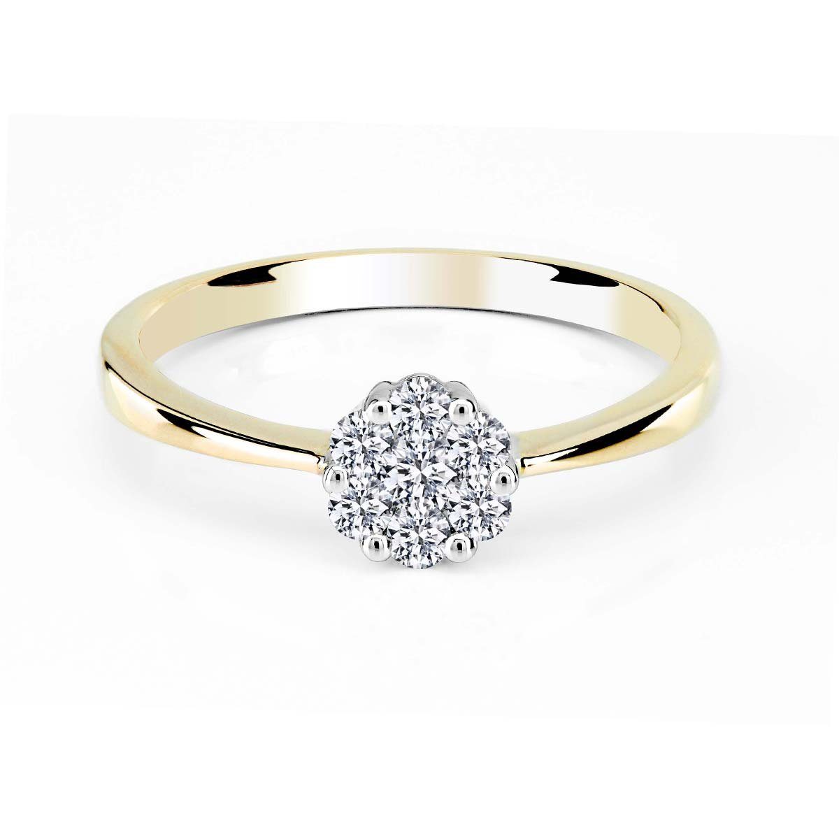 Adam & Eve Verlobungsring Verlobungsring Brillantring 585/- Gelbgold 0,15 ct.