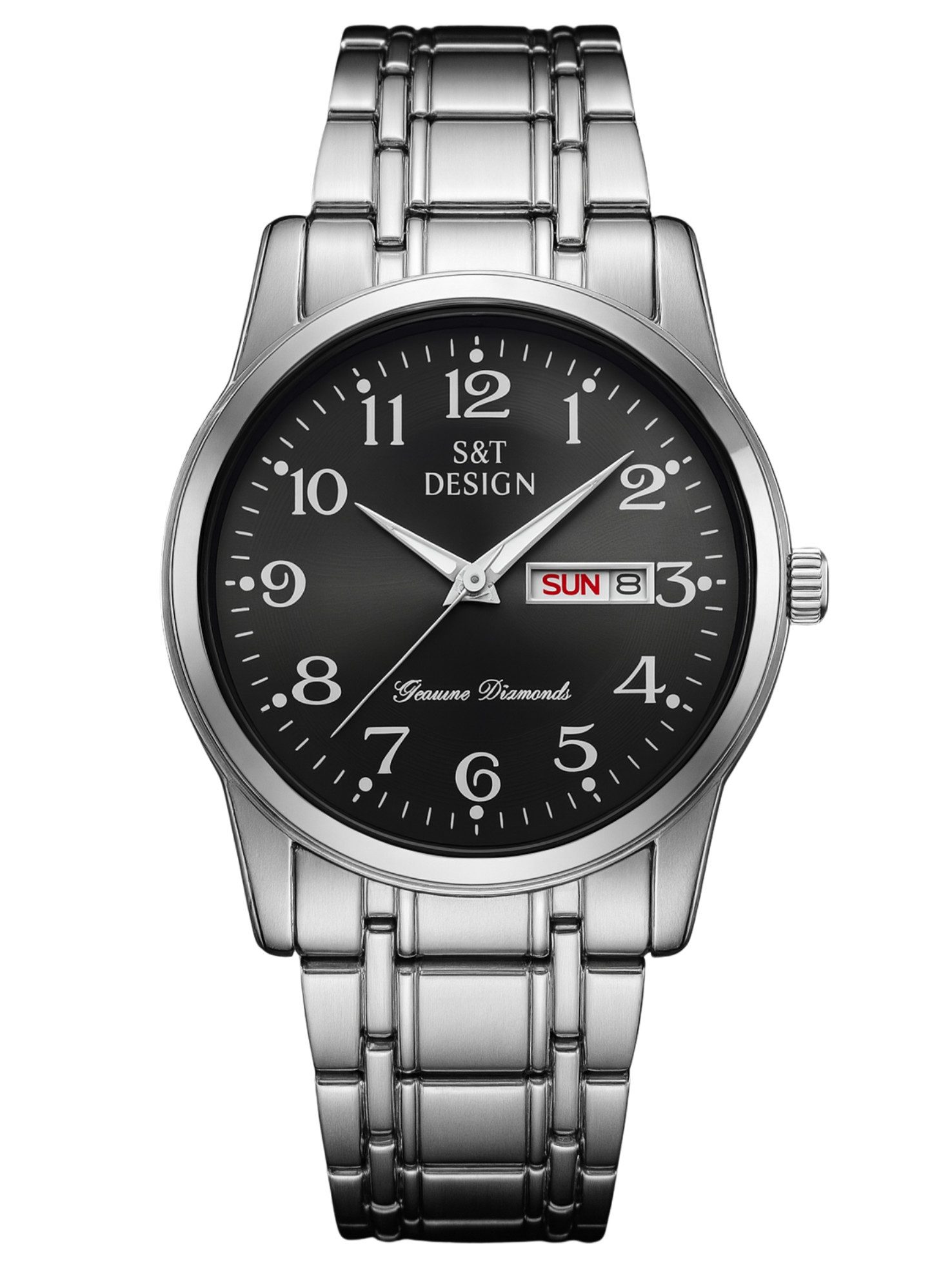 S&T Design Quarzuhr Herren Uhr Edelstahl günstig online kaufen