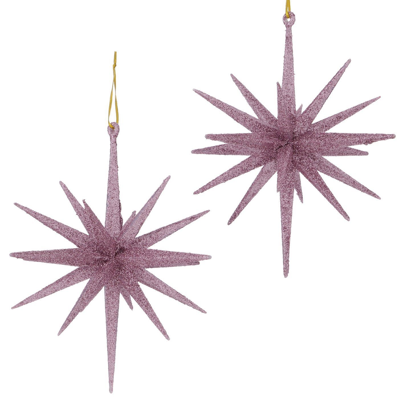 BOLTZE Christbaumschmuck Dekoanhänger Tove Stern Rosa 2er-SET