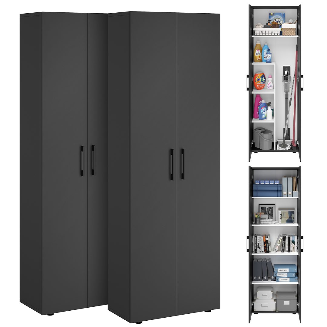 Bellamio Mehrzweckschrank-Set Apol, (Anthrazitschwarz, 2er-Set), Akten- günstig online kaufen