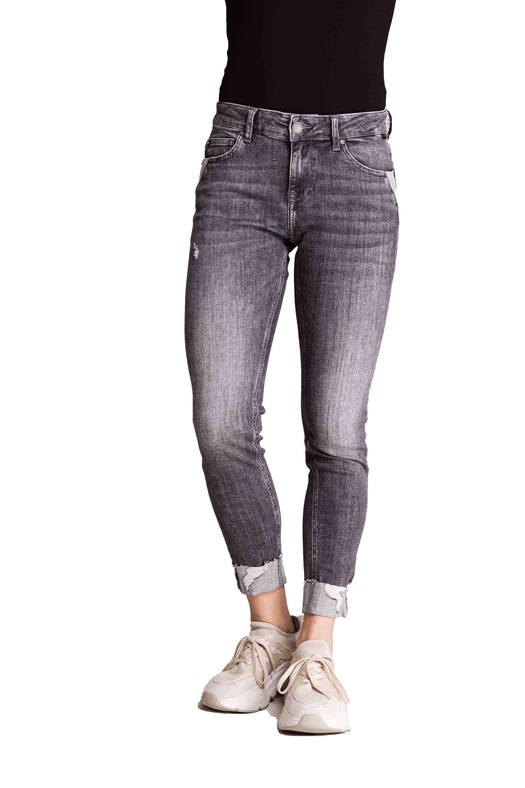 Zhrill 7/8-Jeans Skinny Jeans ZHNOVA Grau günstig online kaufen
