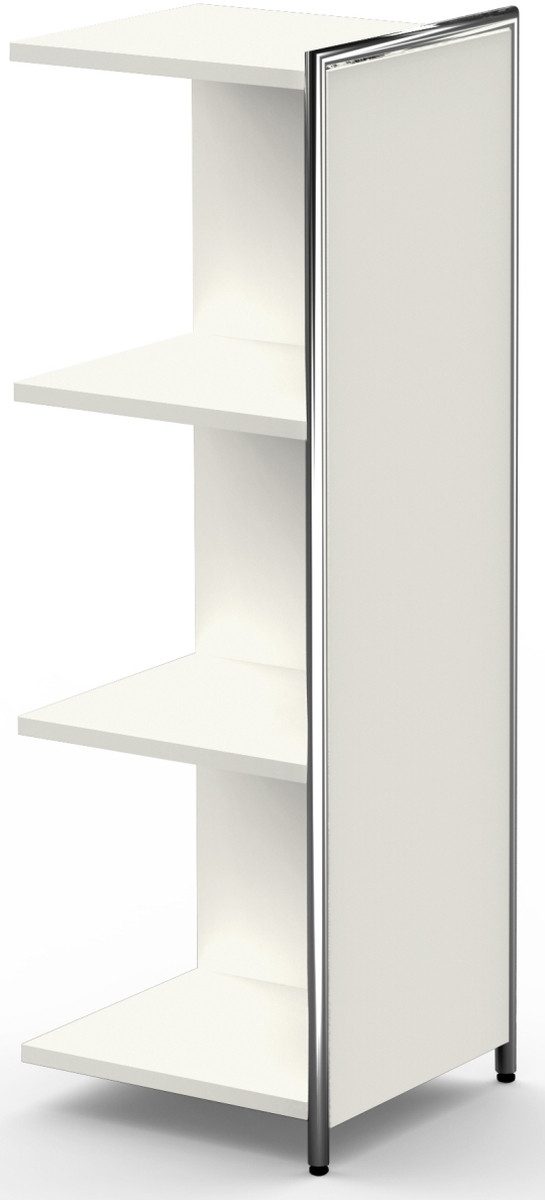 Aktenregal Anbau-Sideboard / Raumteiler Artline BXHxT 390x1150x380mm 2 Böden weiß