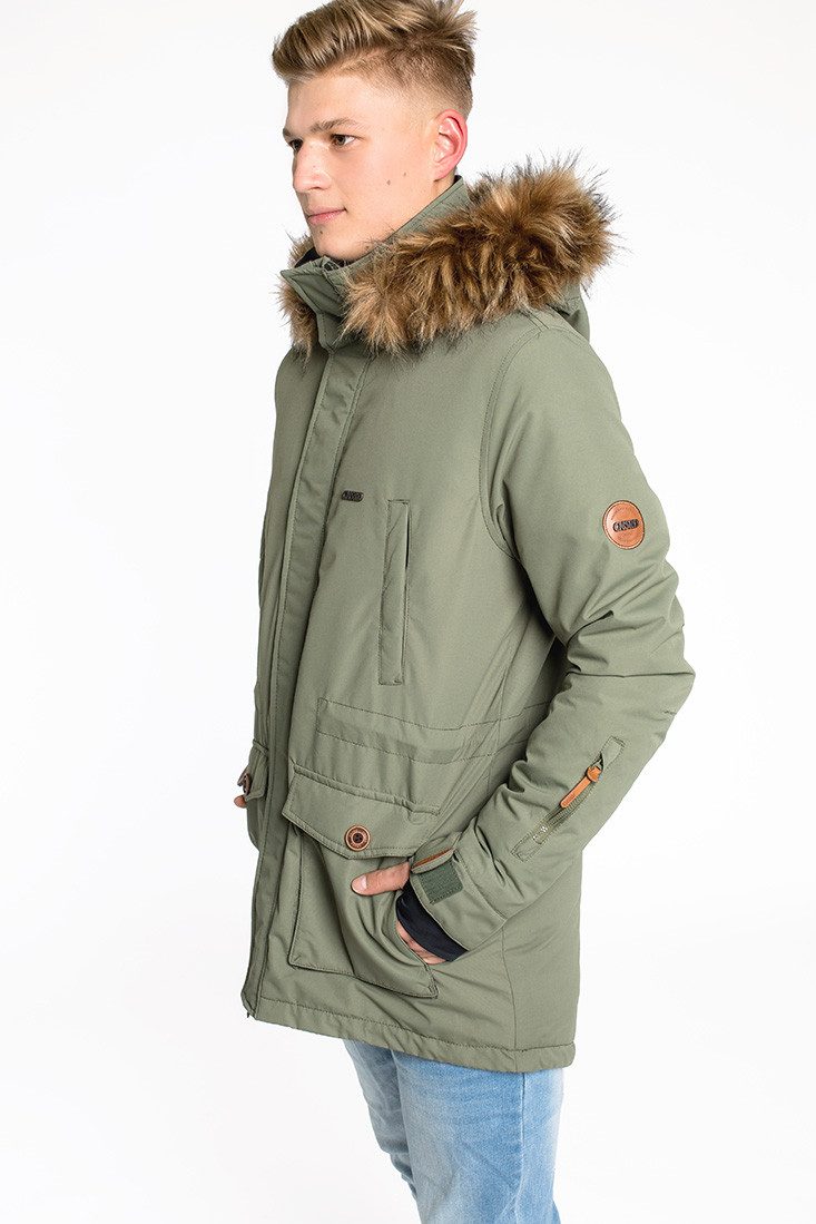 CNSRD Funktionsparka TRAVIS PARKA OS MEN mit hochschließendem Kragen und Kapuze