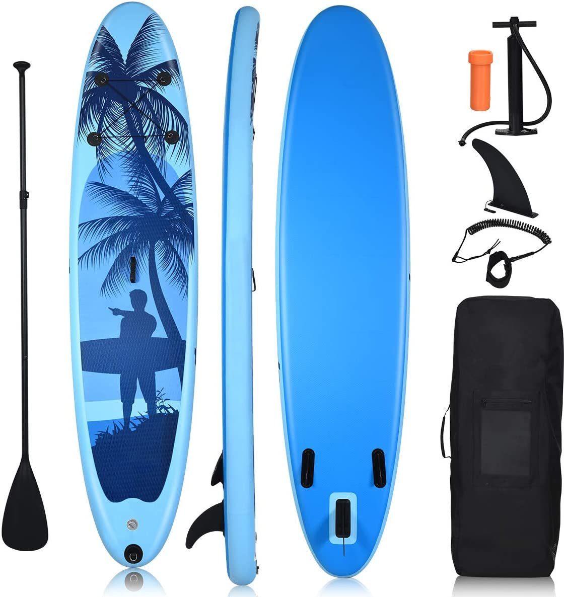 COSTWAY SUP-Board Paddling Board, mit Rucksack, Pumpe, Reparaturset