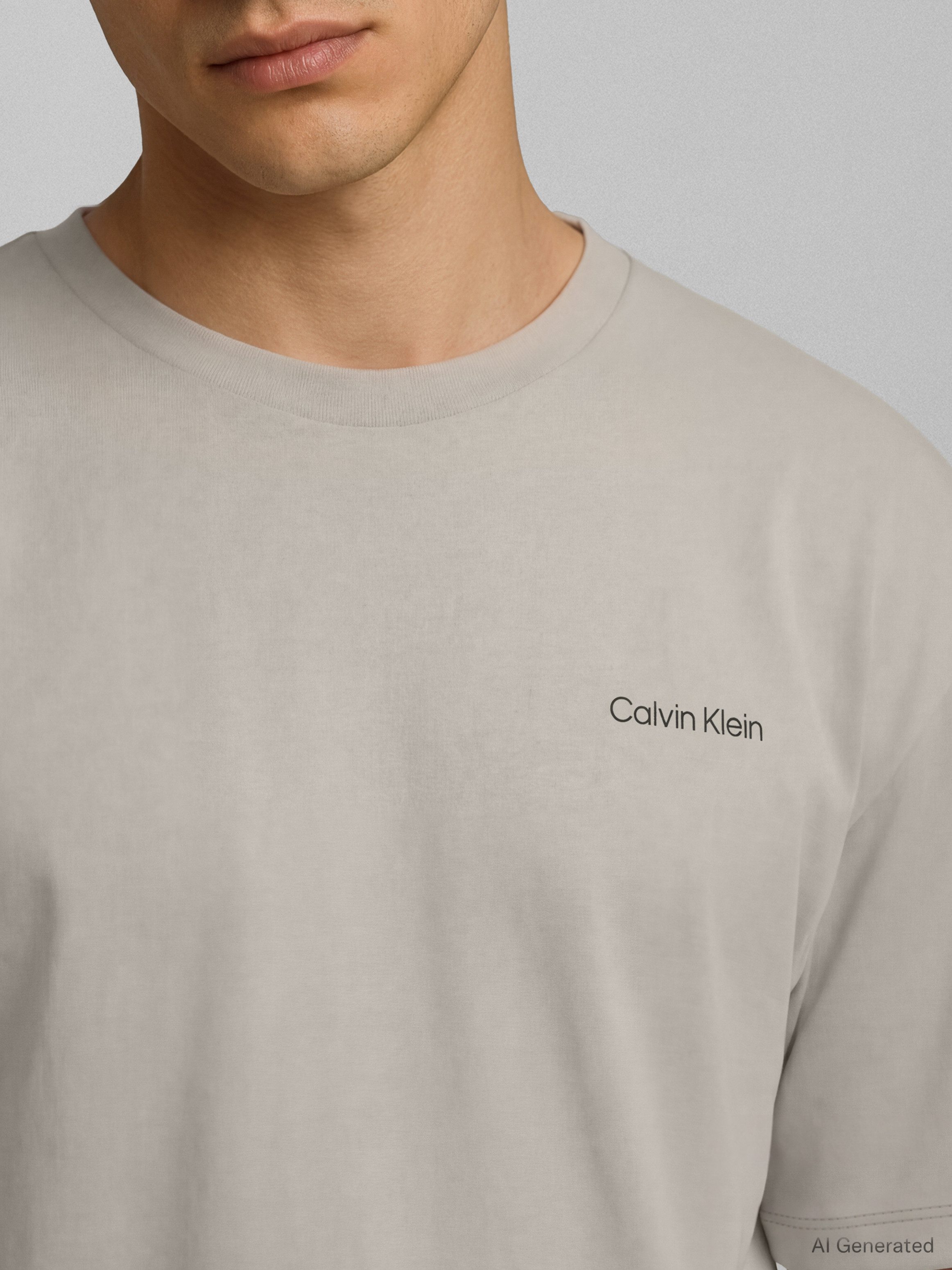 Calvin Klein T-Shirt SS MICRO LOGO CREWNECK TEE Regular fit mit Rundhalsausschnitt