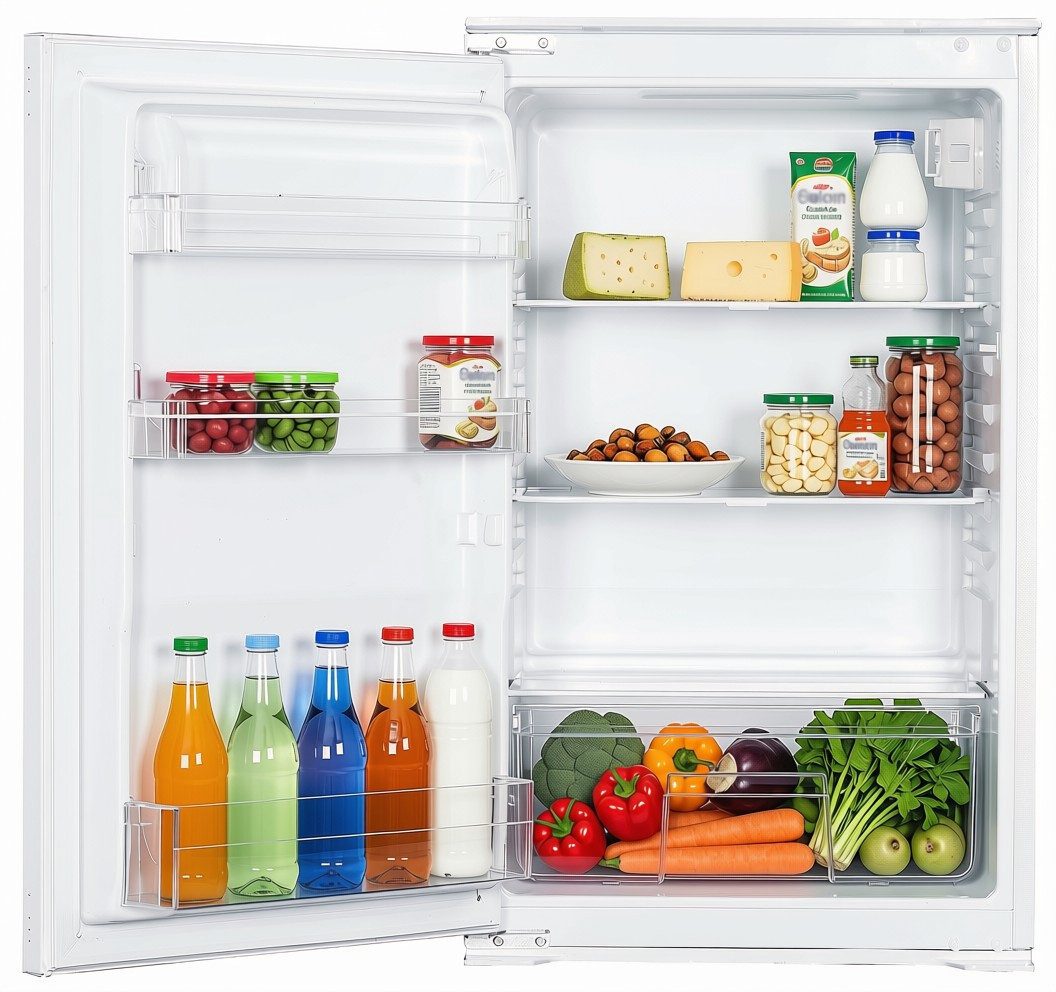 SCHOEPF Einbaukühlschrank KSE510A++-1, 89 cm hoch, 54 cm breit, Einbau-Vollraumkühlschrank, Schlepptür