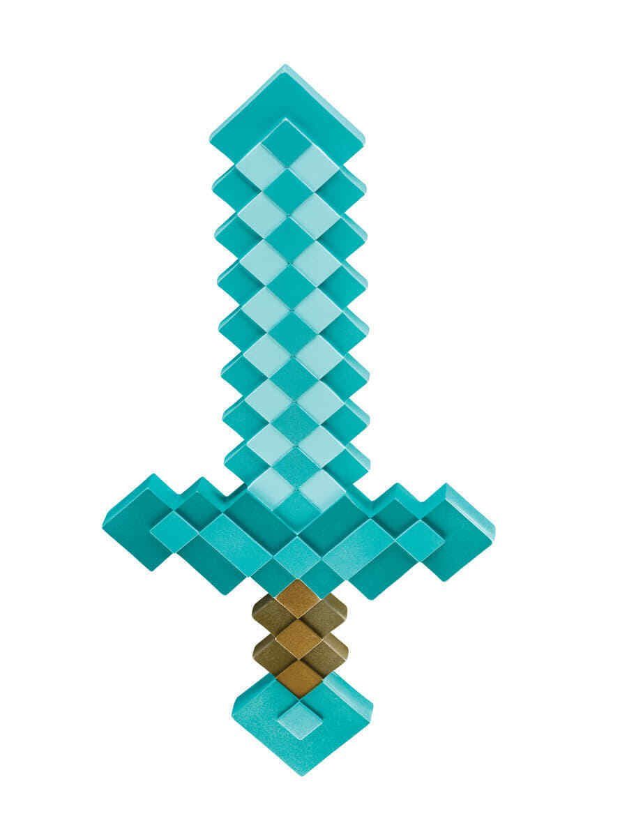 Disguise Spielzeug-Schwert Minecraft Replik 1:1 Diamant Diamond Schwert sword 51 cm XXL