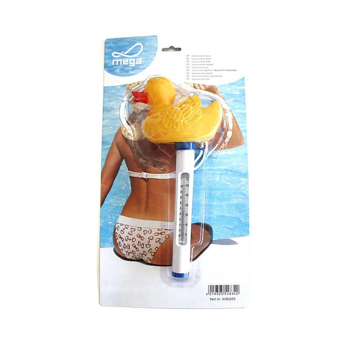 440s Schwimmthermometer 440s Pool Thermometer Ente, Stück, mit Schnur zum Fixieren