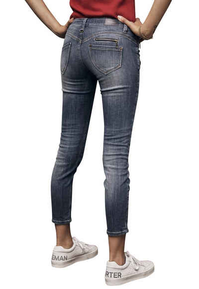 Freeman T. Porter 7/8-Jeans Alexa Cropped Super Stretch Denim Pacific Stretch Anteil, Cropped, Skinny Джинси