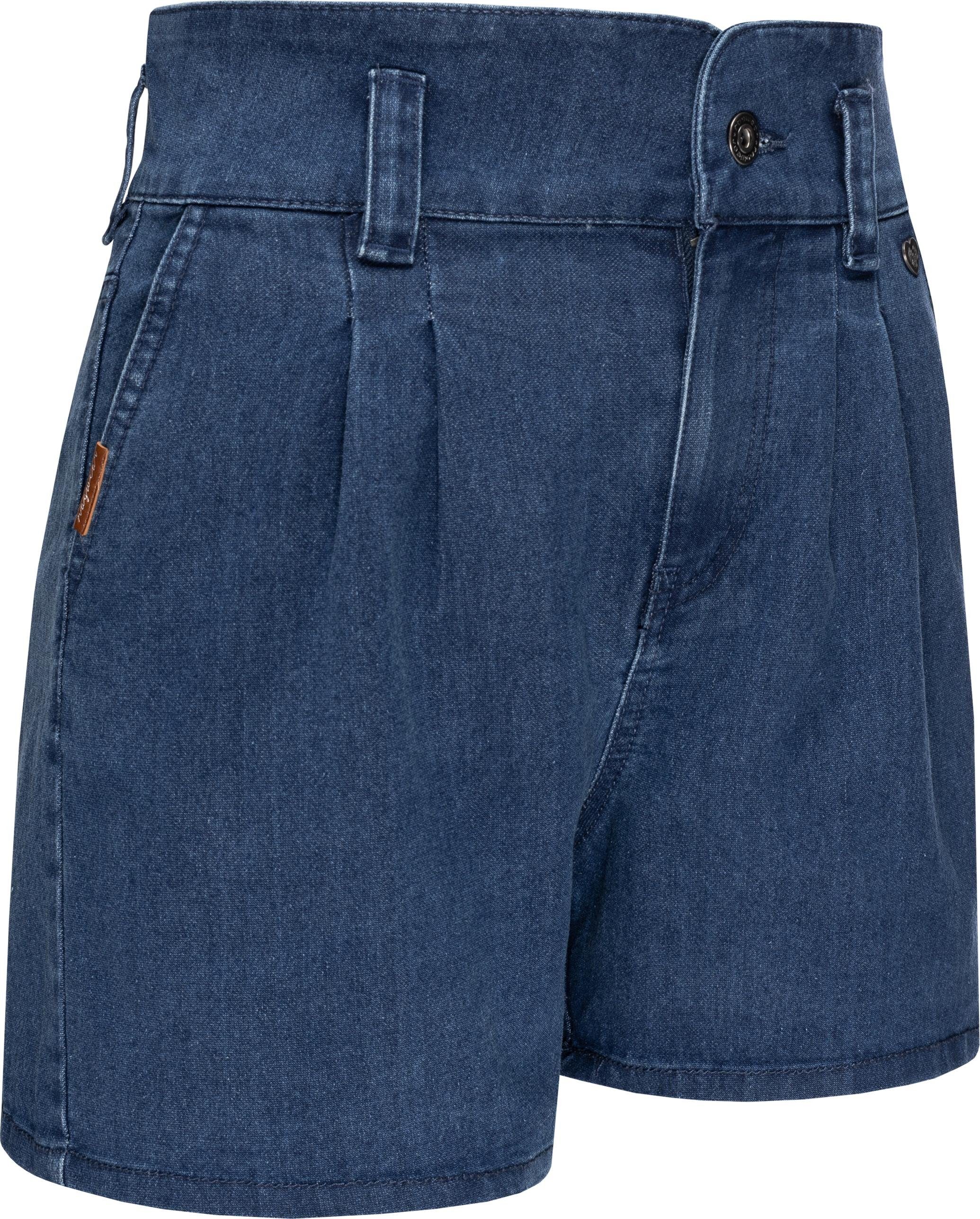 Ragwear Shorts Suzzie stylische, kurze Sommerhose in Jeansoptik indigo