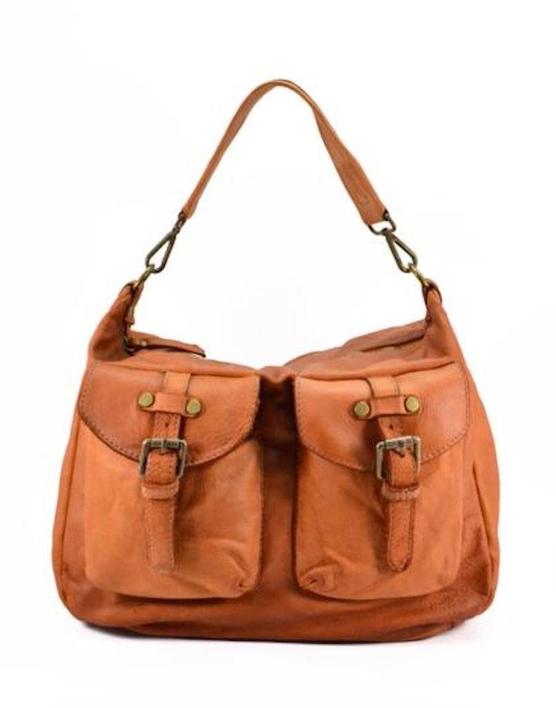 BZNA Handtasche April Designer Schultertasche Tasche mit Vordertaschen