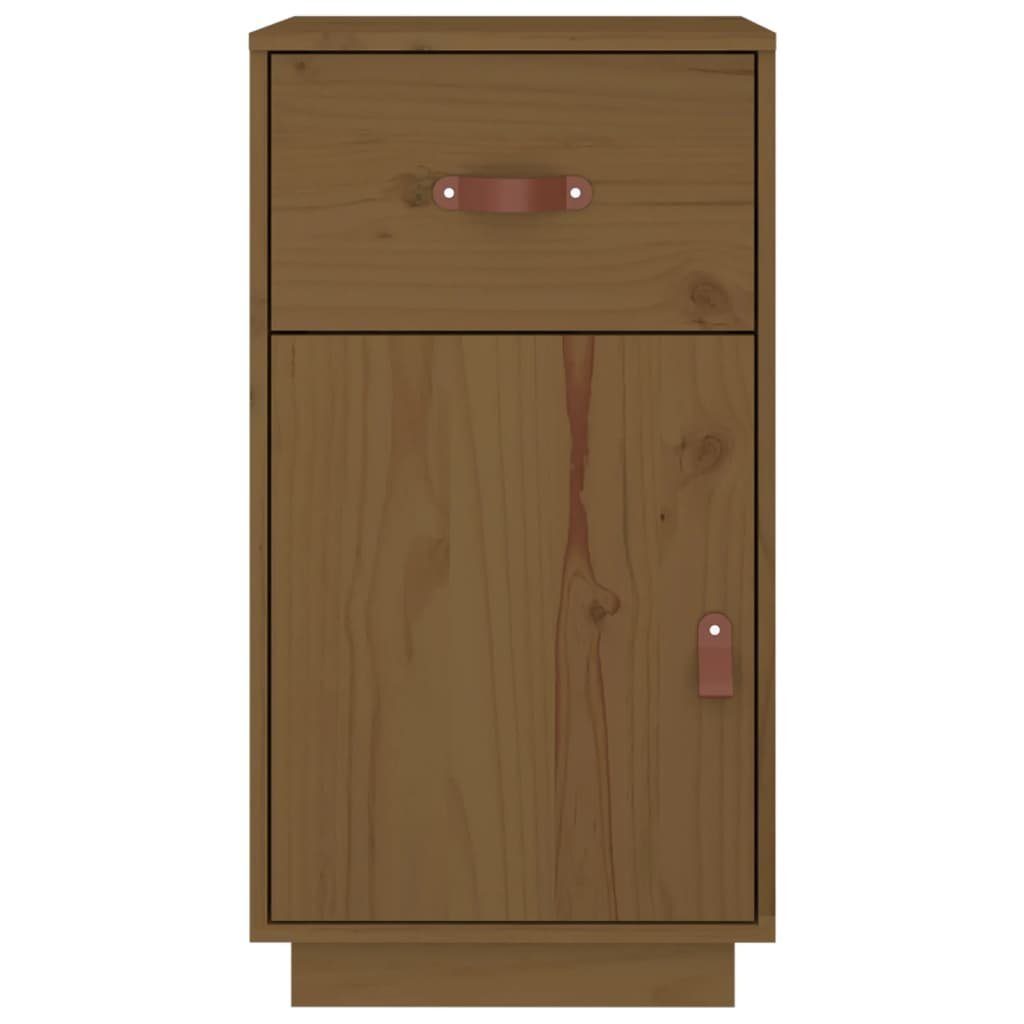 vidaXL cm 40x50x75 Schreibtisch-Schrank Honigbraun (1-St) Fächerschrank Massivholz Kiefer