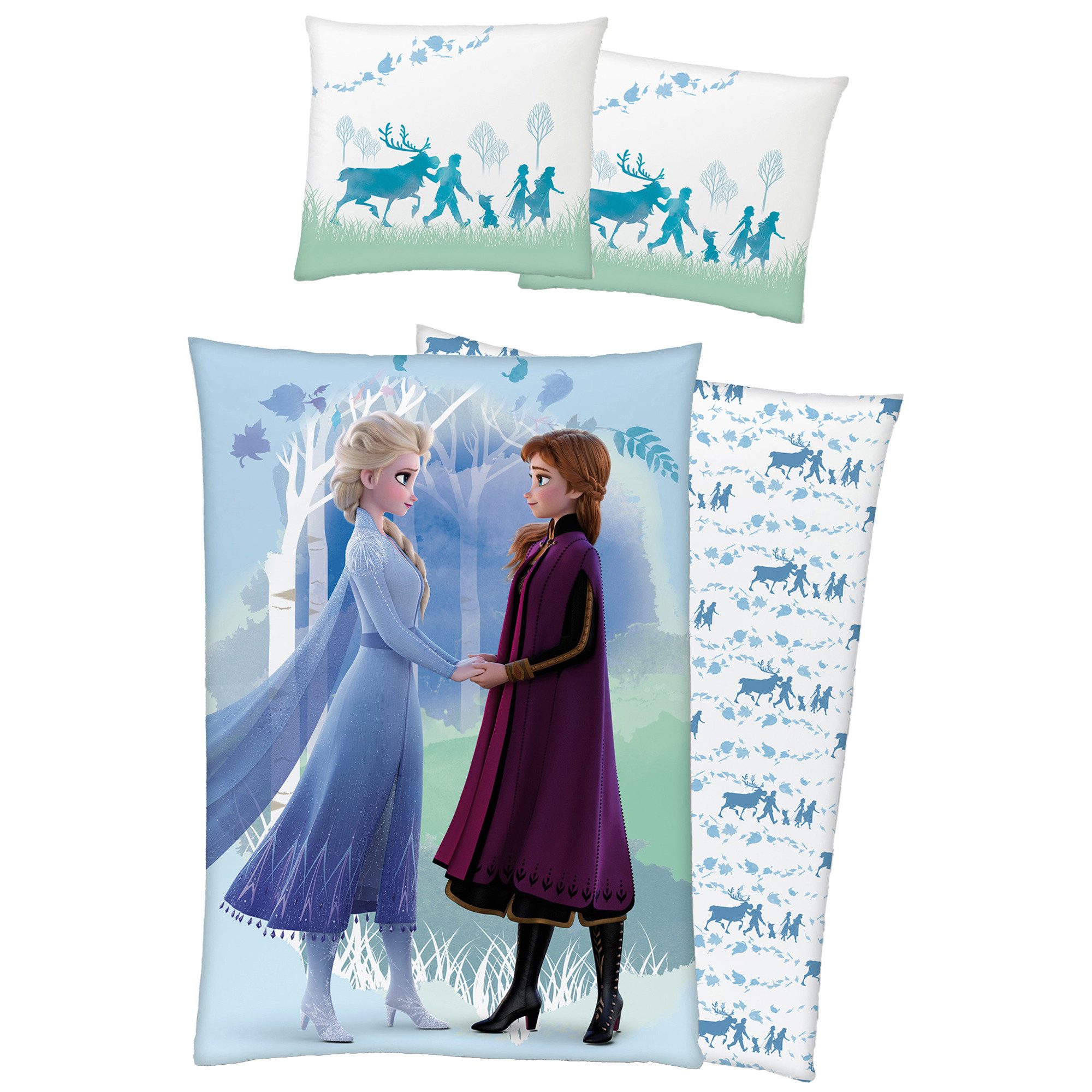 BERONAGE Kinderbettwäsche Frozen Die Eiskönigin Believe Bettwäsche Biber / günstig online kaufen