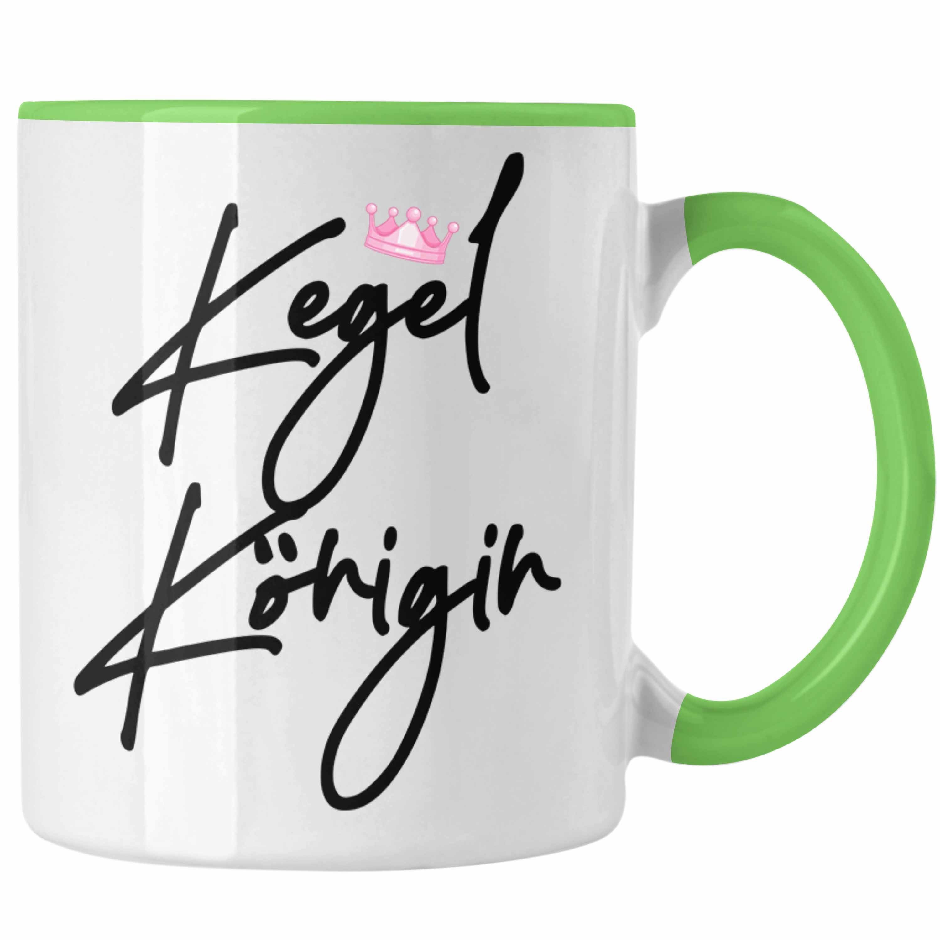 Tasse Geschenk Königin Kegelklub Trendation Frauen Grün Kegel Tasse