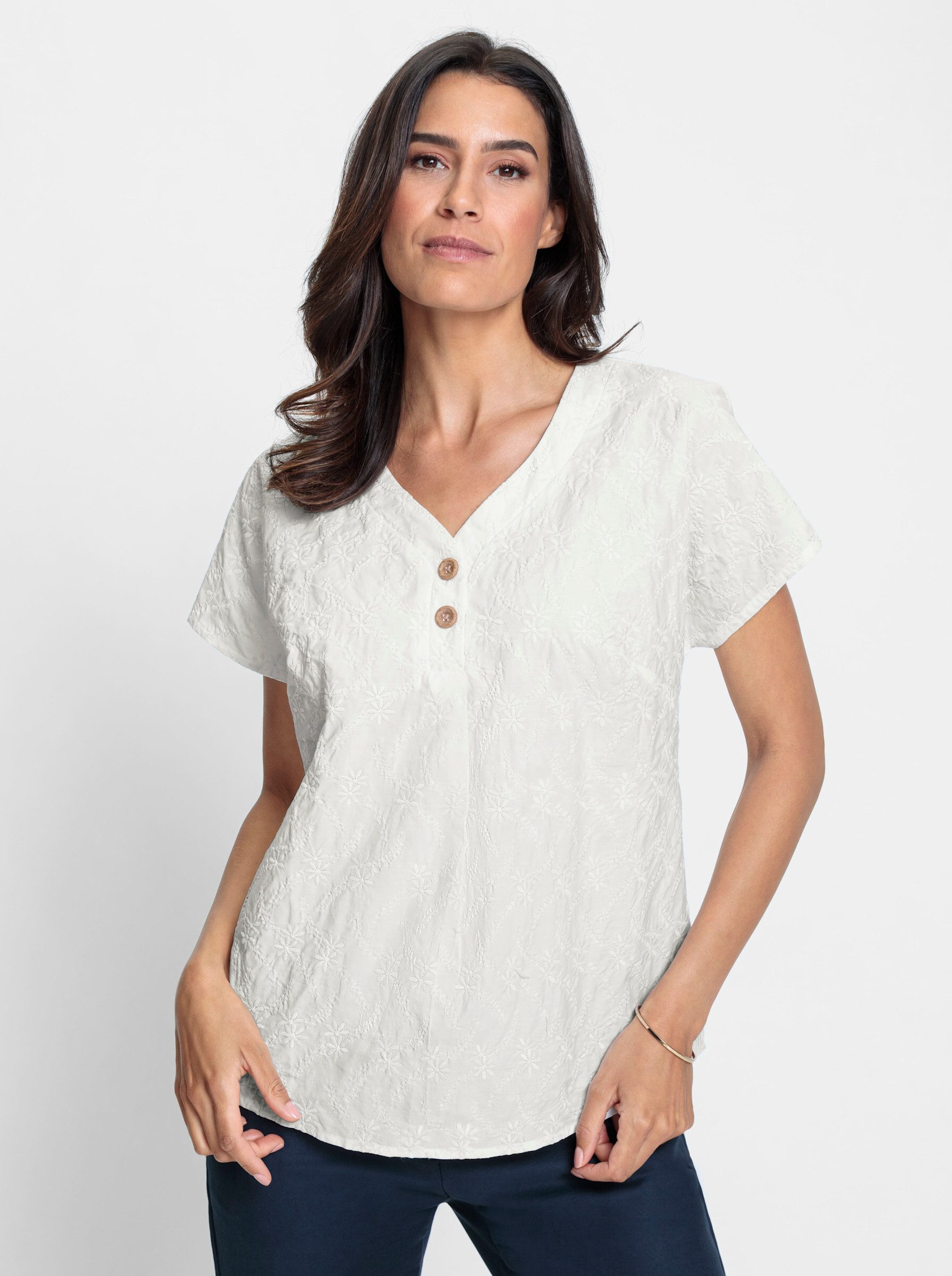 Klassische Bluse Baumwollbluse