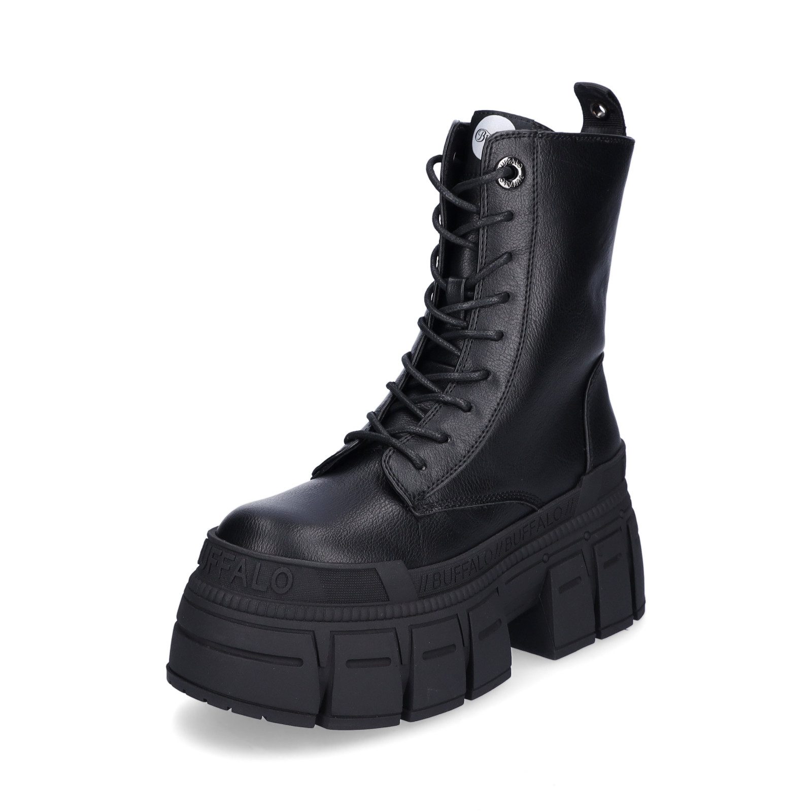 Buffalo Buffalo Damen Schnürboot Gospher Lace Up Mid schwarz Schnürboots