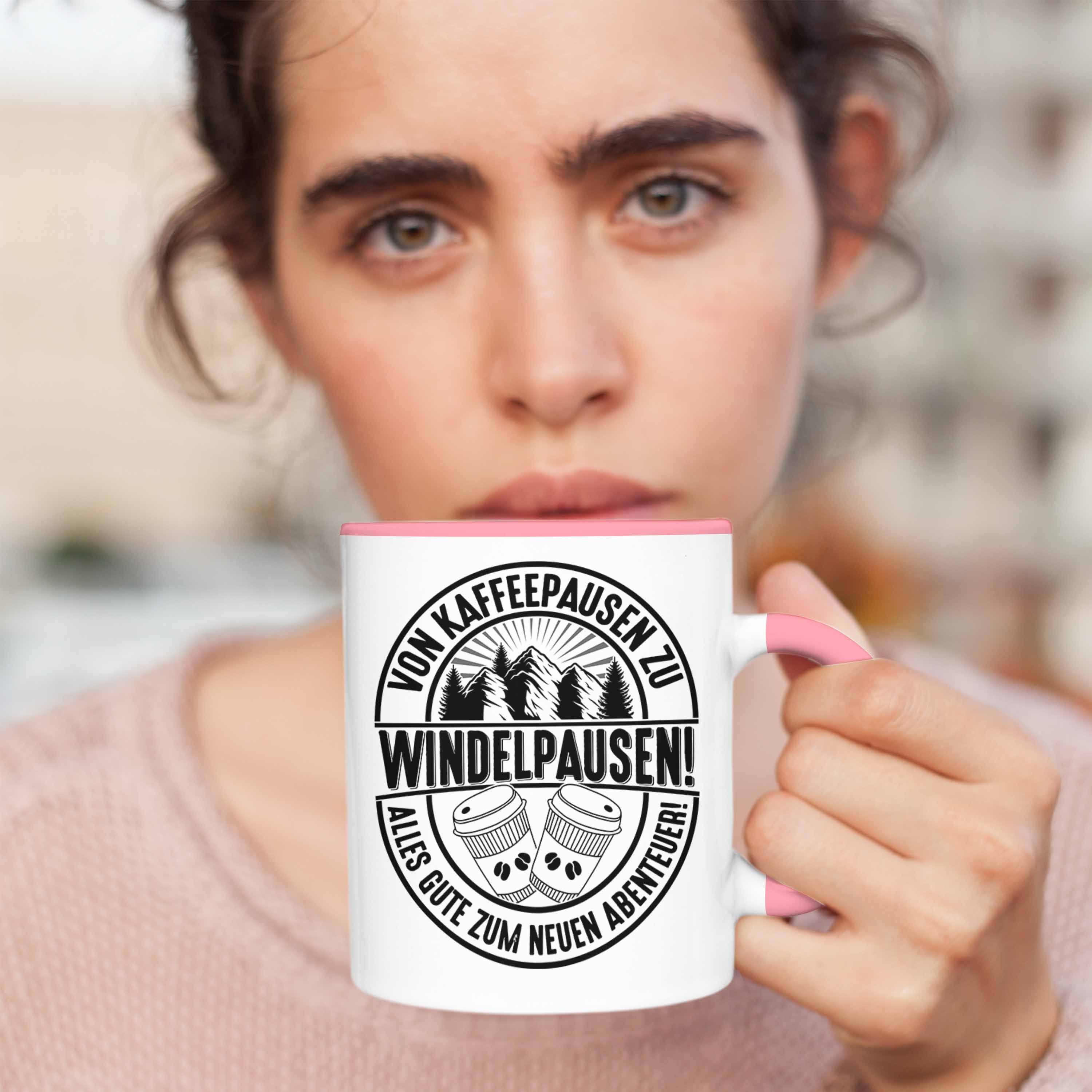 Tasse Kaffeetasse Abschied Rosa Trendation Geschenk Mutterschutz Tasse Mutterschutz Kollegi