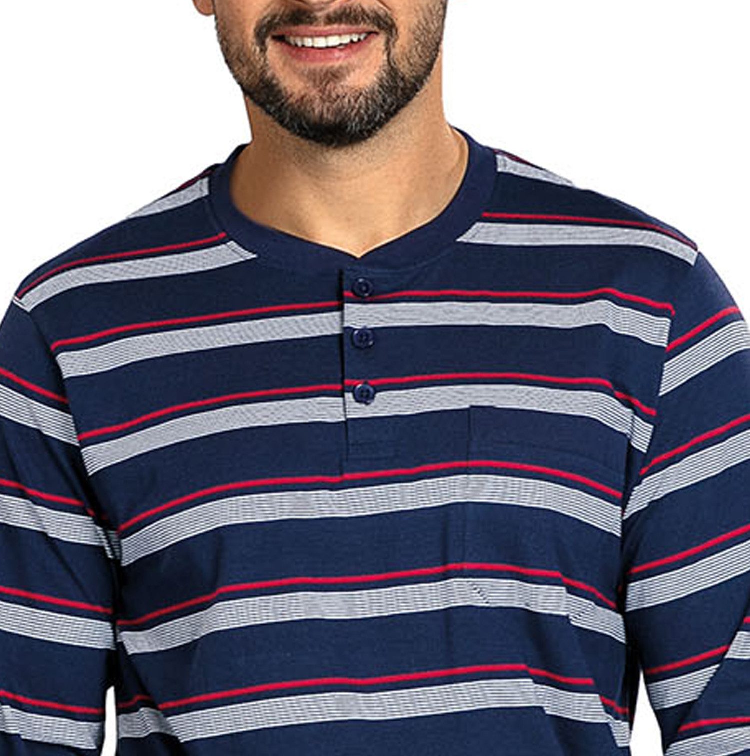 Comte Schlafanzug Gentle Frost (Set, 2 tlg., 2-teilig) Herren Pyjama lang L günstig online kaufen