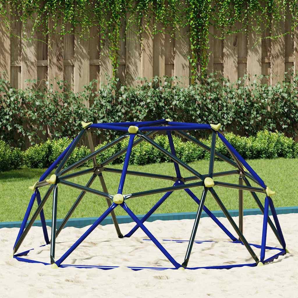 vidaXL Klettergerüst, Kletter Dome Blau Stahl