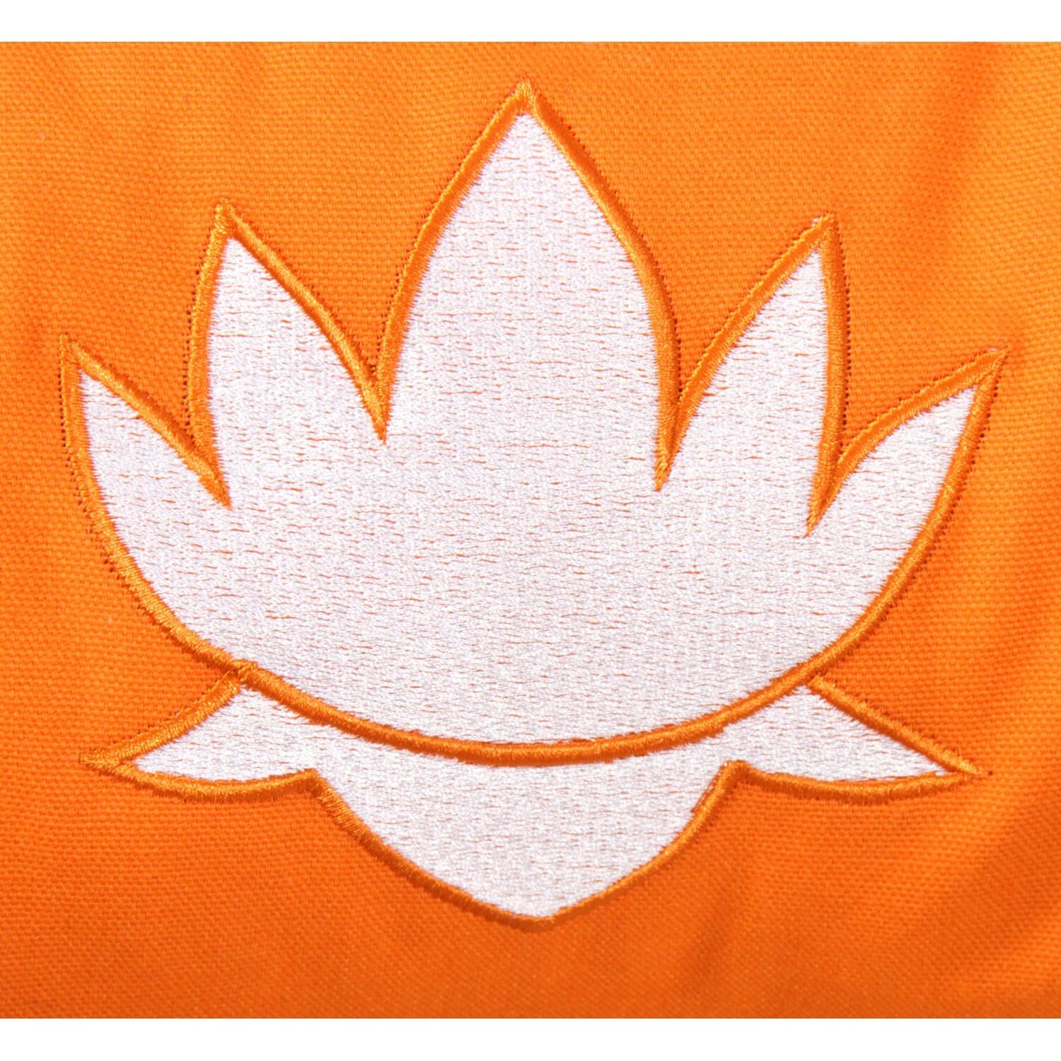 Stick BASIC Halbmond yogabox Yogakissen Lotus orange weiß