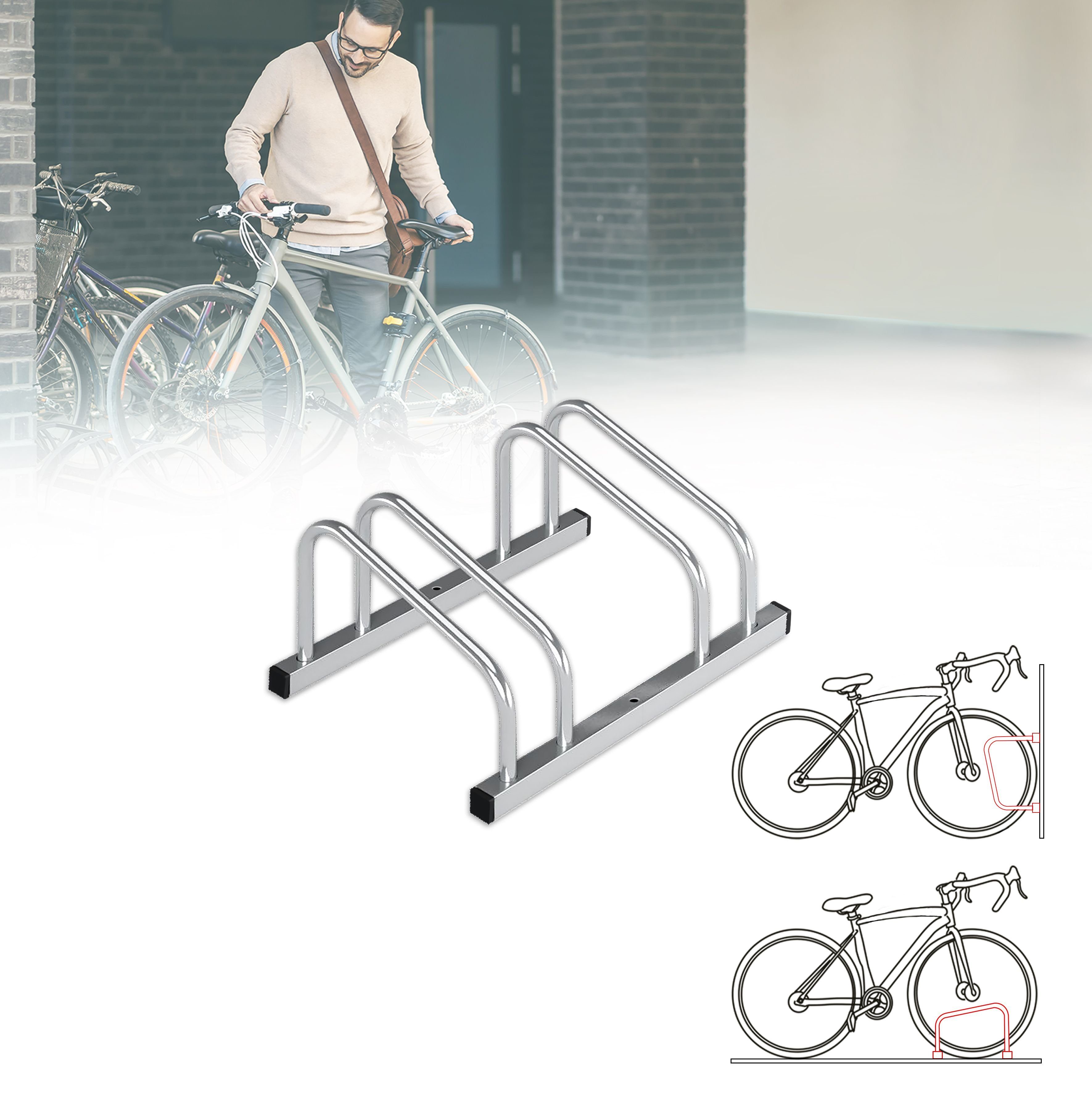 Kubus Fahrradständer Levi, Verschiedene Größen