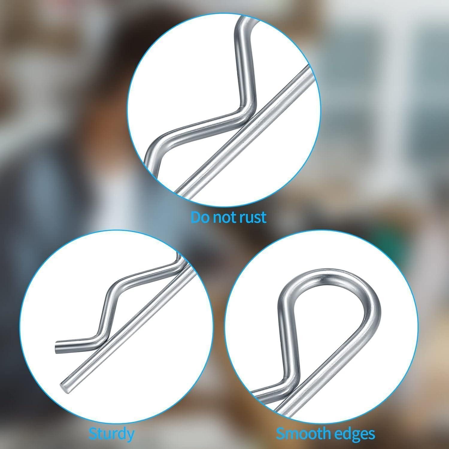 LuxusKollektion Multitool Splinte Edelstahl Federstecker RC Clips 100 Stück 100PCS R