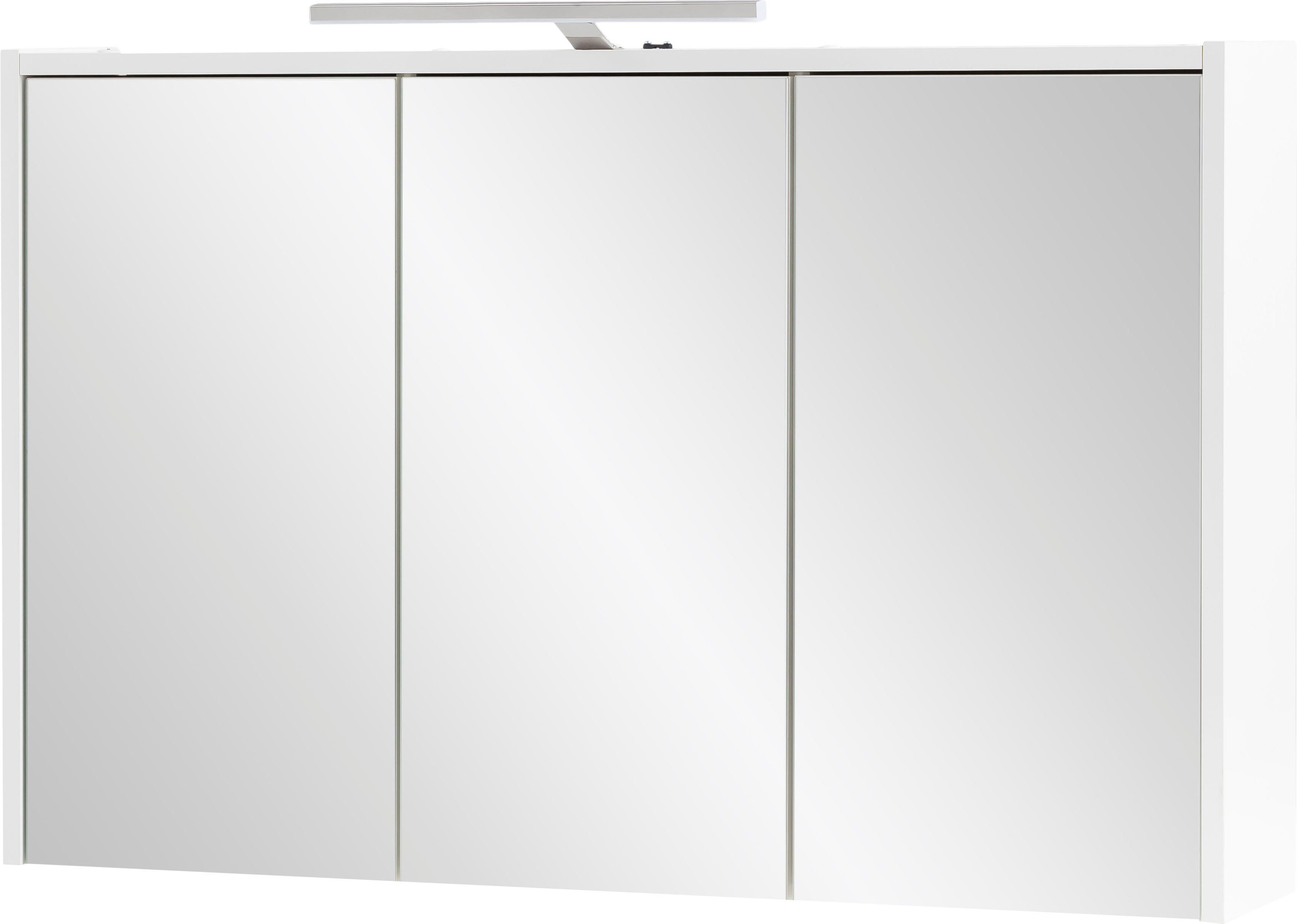 welltime Spiegelschrank List, Spiegelschrank, Made in Germany, B: 93,5 cm Solide Verarbeitung - Dieses Produkt ist in Deutschland gefertigt