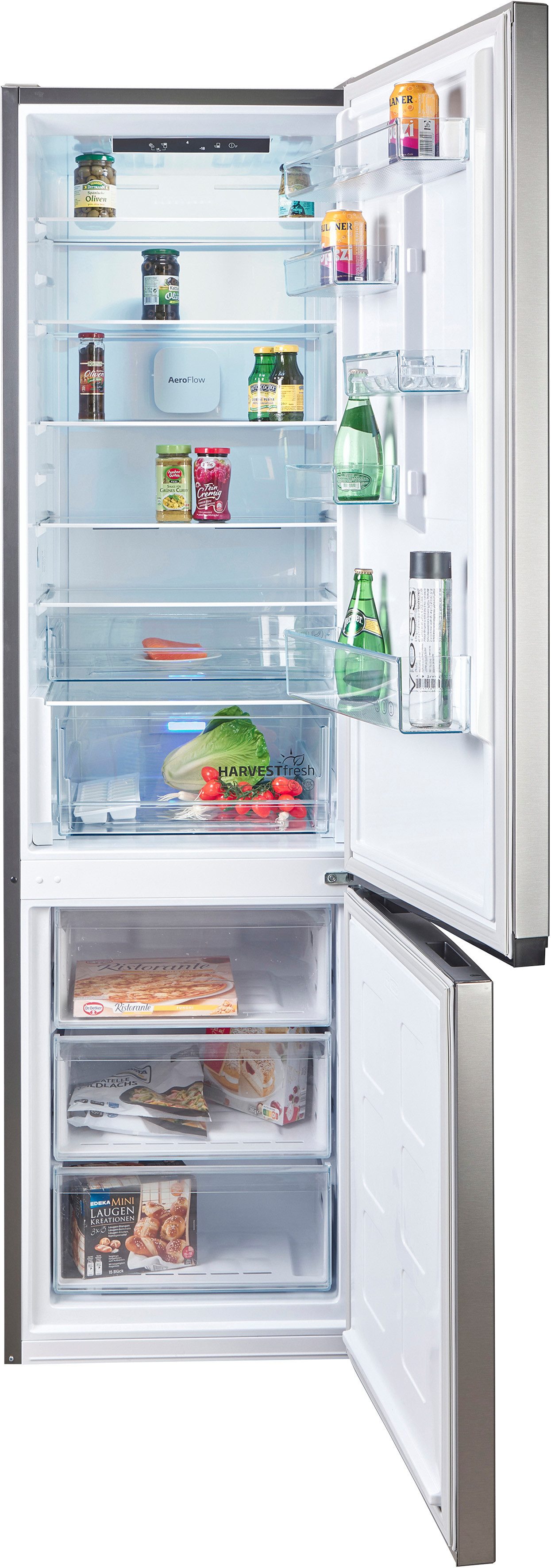 BEKO Kühl-/Gefrierkombination B5RCNA416HXB, 203,5 cm hoch, 59,5 cm breit, Volle Kapazität – ohne Abtauen