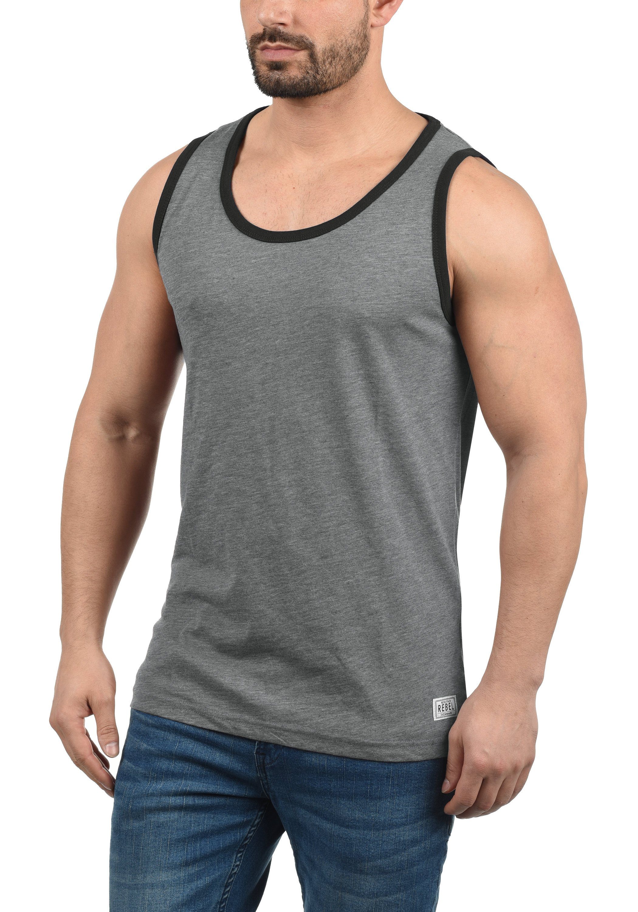 REDEFINED REBEL Tanktop Marlow ärmelloses Shirt mit farblich abgesetzten Saumabschlüssen