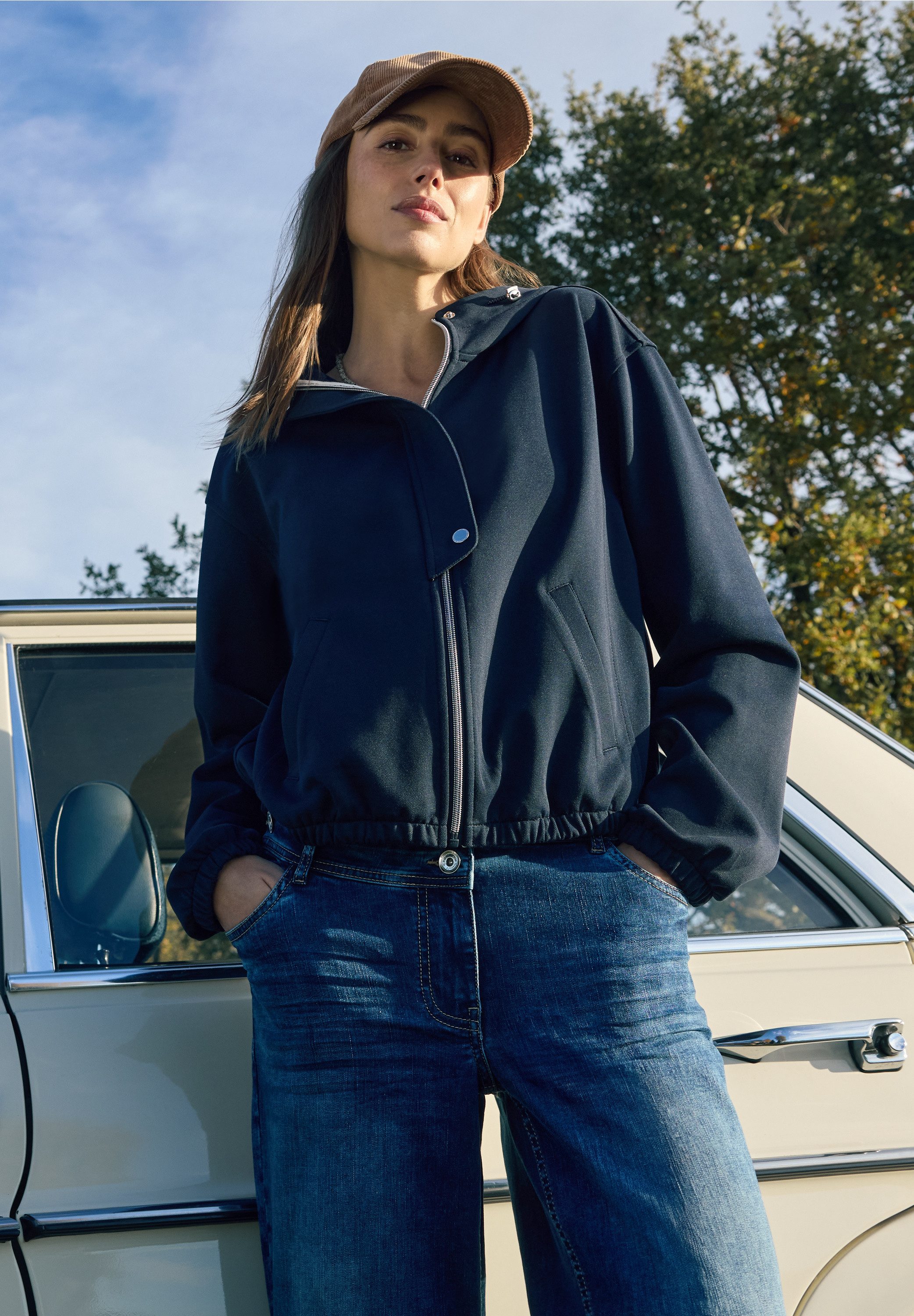 CECIL Blouson mit verstellbarer Kapuze