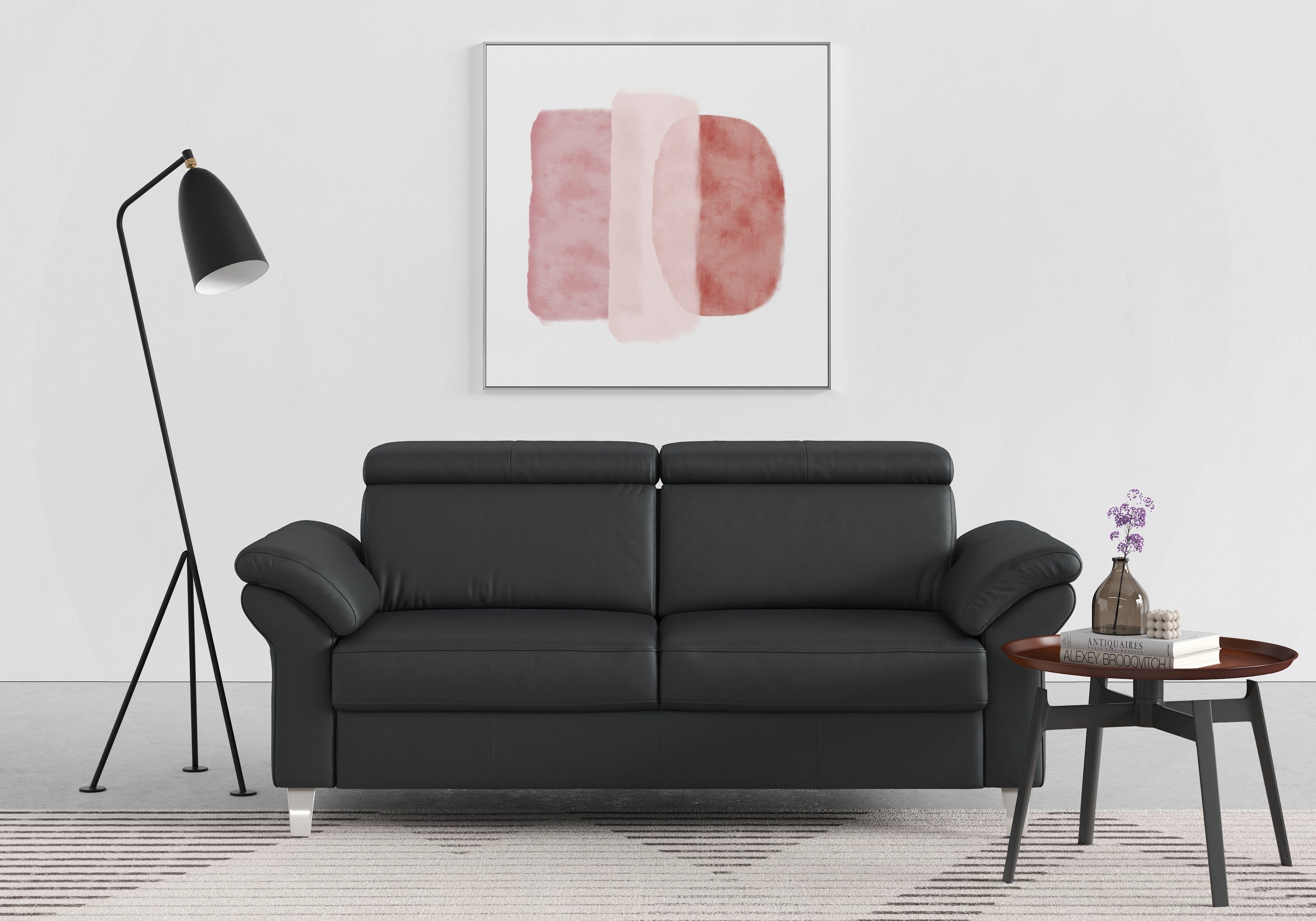 sit&more 2,5-Sitzer Arngast, inklusive Federkern und Kopfteilverstellung