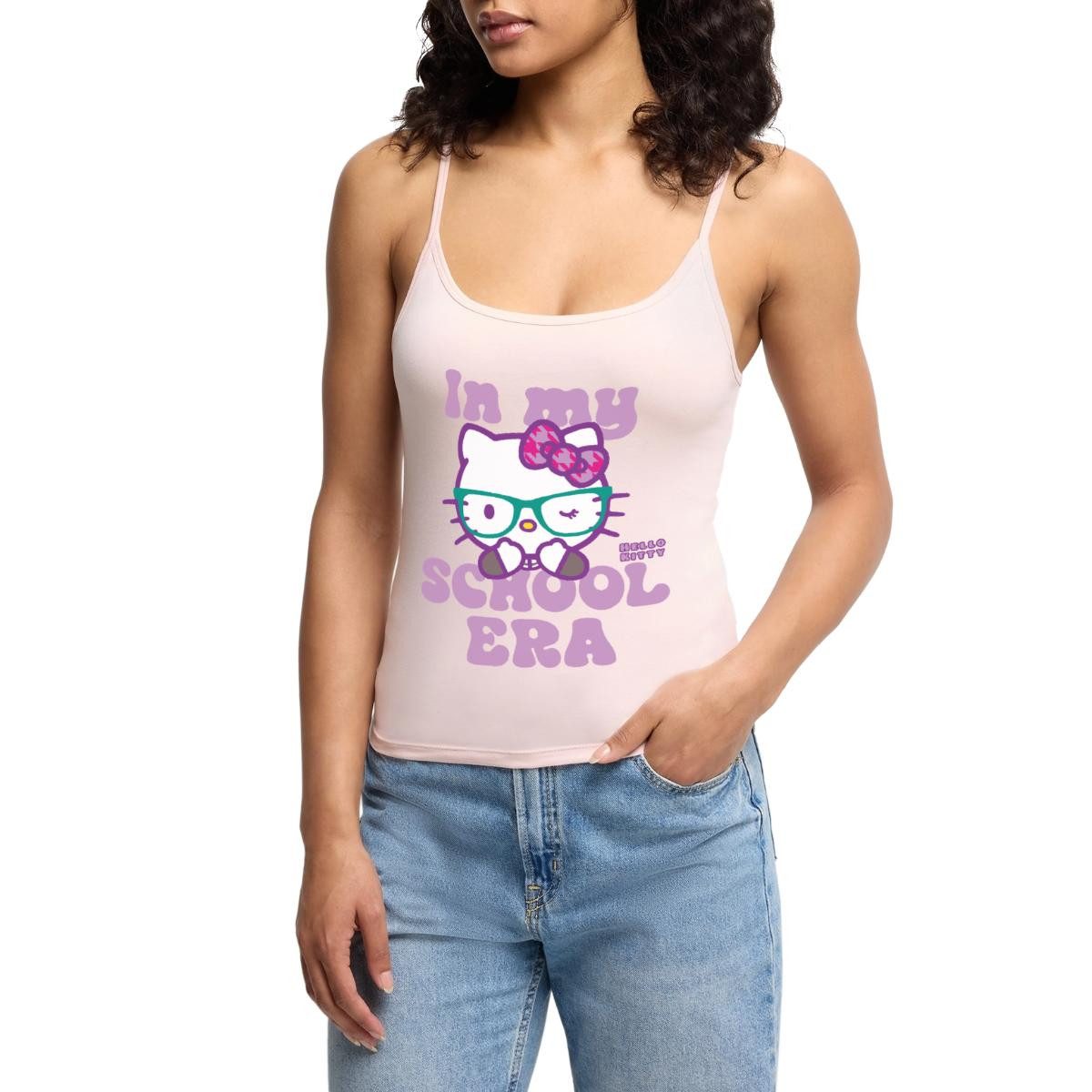 Spaghettitop Hello Kitty Schulkind In My School Era Frauen Premium Organic Top mit