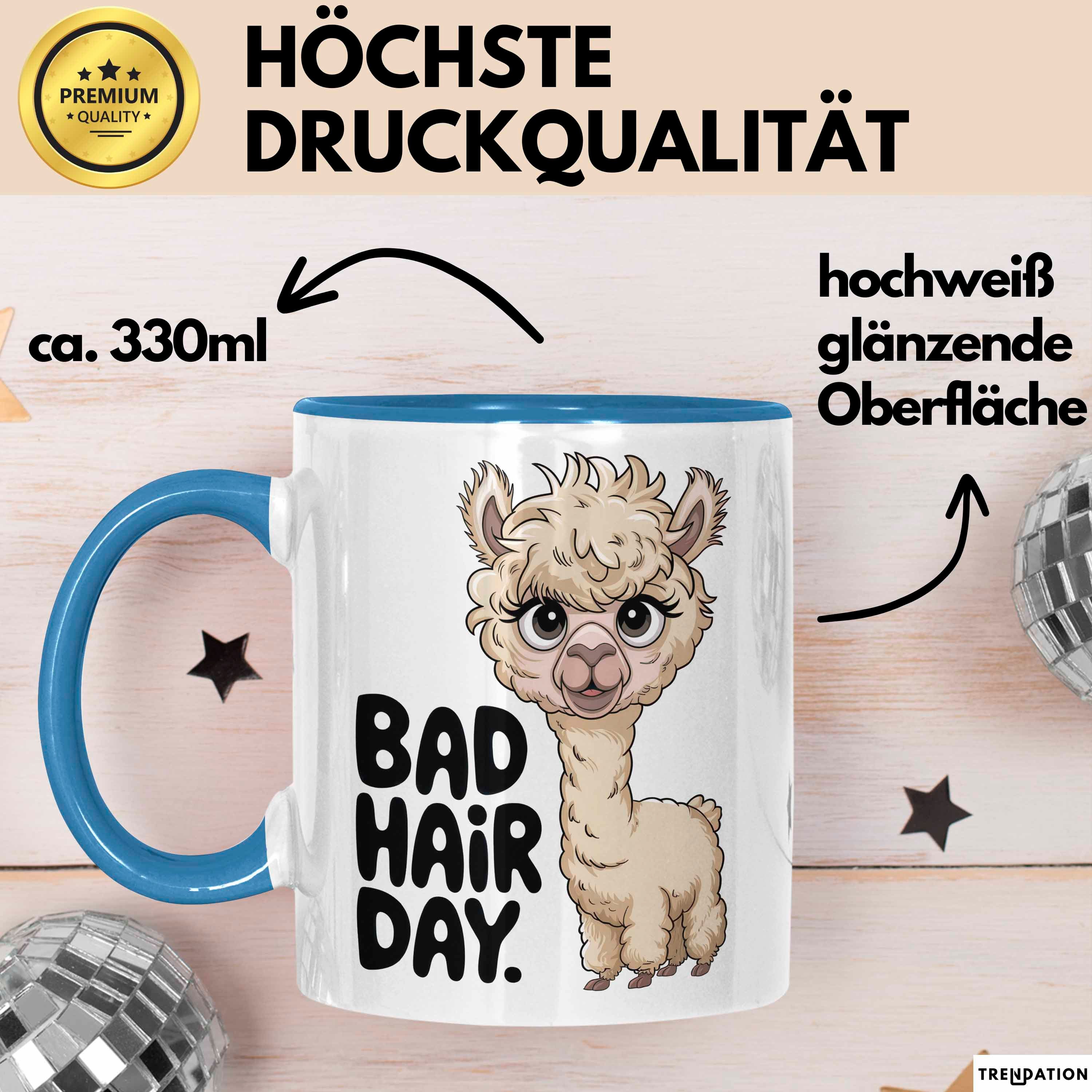 Trendation Tasse Alpaka Liebhaber Tasse Geschenkidee für Tierfreunde