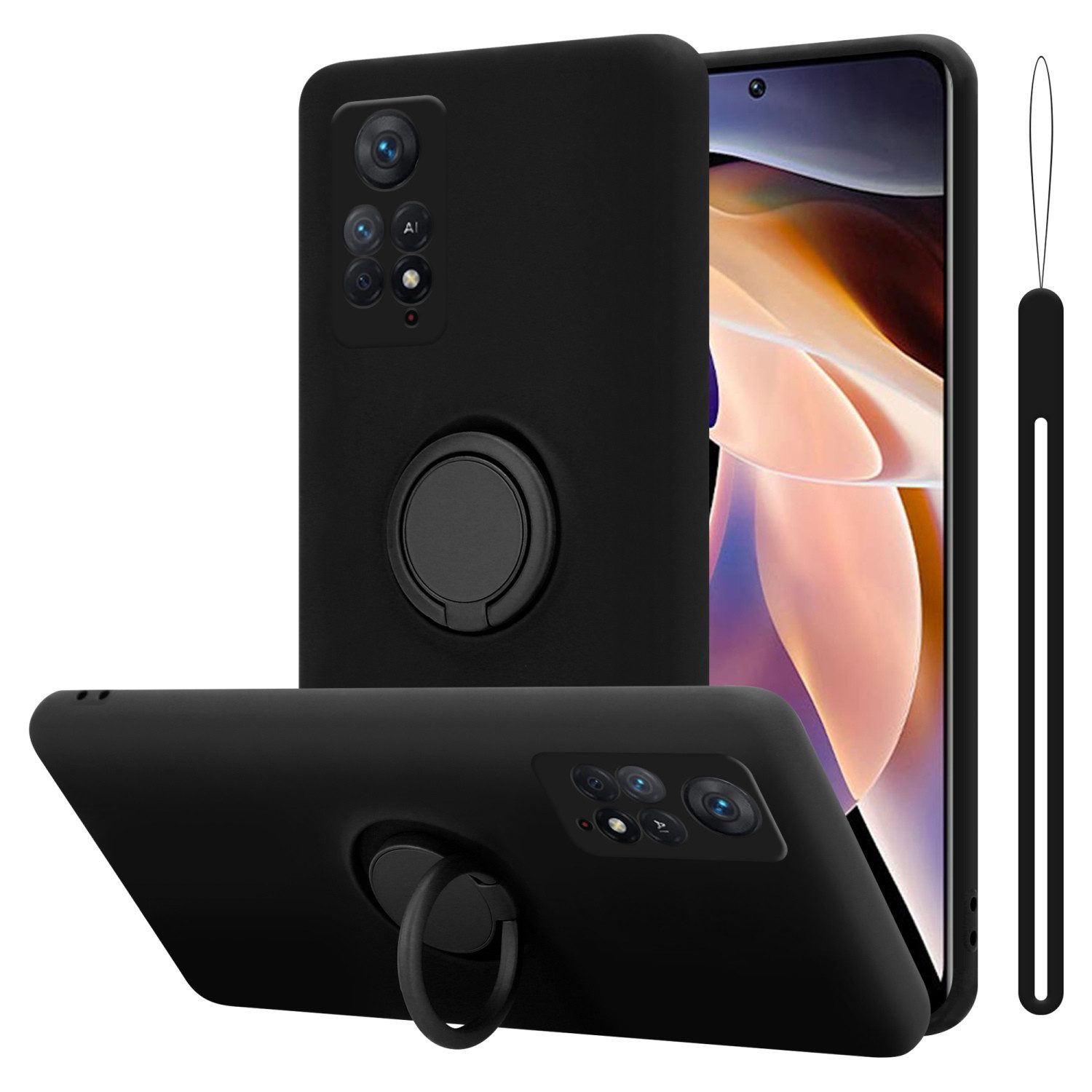 Cadorabo Handyhülle für Xiaomi RedMi NOTE 11 PRO 4G / 5G Hülle Xiaomi RedMi NOTE 11 PRO 4G / 5G, Robustes Hard Case - Handy Schutzhülle - Hülle - Back Cover Bumper