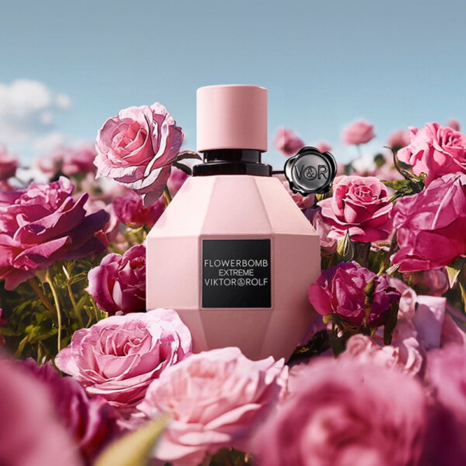 Viktor & Rolf Eau de Parfum Flowerbomb Extreme Intense, Luxuriöser, neu designter Flakon in Mattrosa