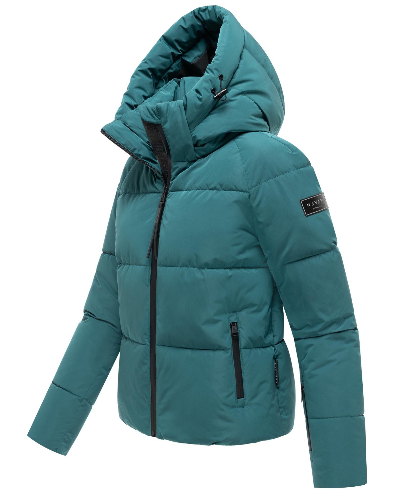 Navahoo Steppjacke Frostherz XIV Kurze gesteppte Damen Winterjacke mit abnehmbarer Kapuze