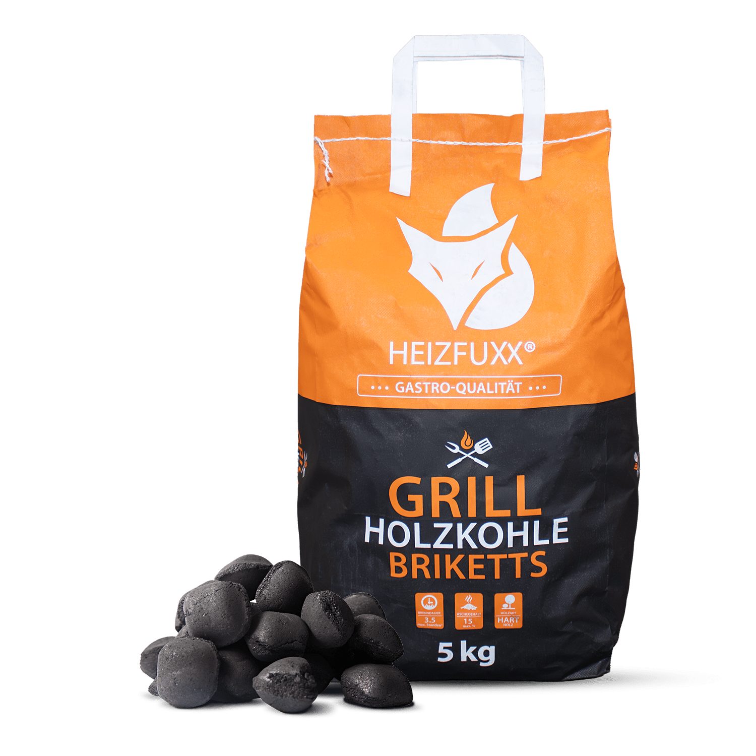 HEIZFUXX Grillbriketts, 175 kg, (Palette, 35-St)