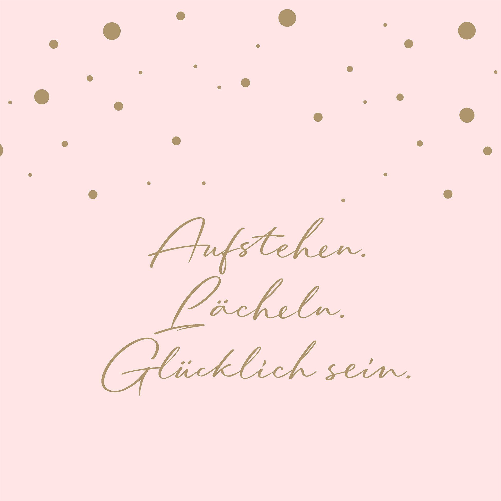 Fasana Papierserviette 20 Servietten Aufstehen Lächeln 33x33cm, (20 St)