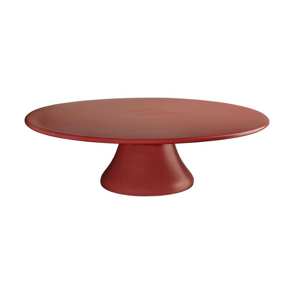 ASA SELECTION Kuchenplatte Tortenplatte 29 cm Rosso, Steingut, Tortenplatte, Ø29cm, Steingut, rot