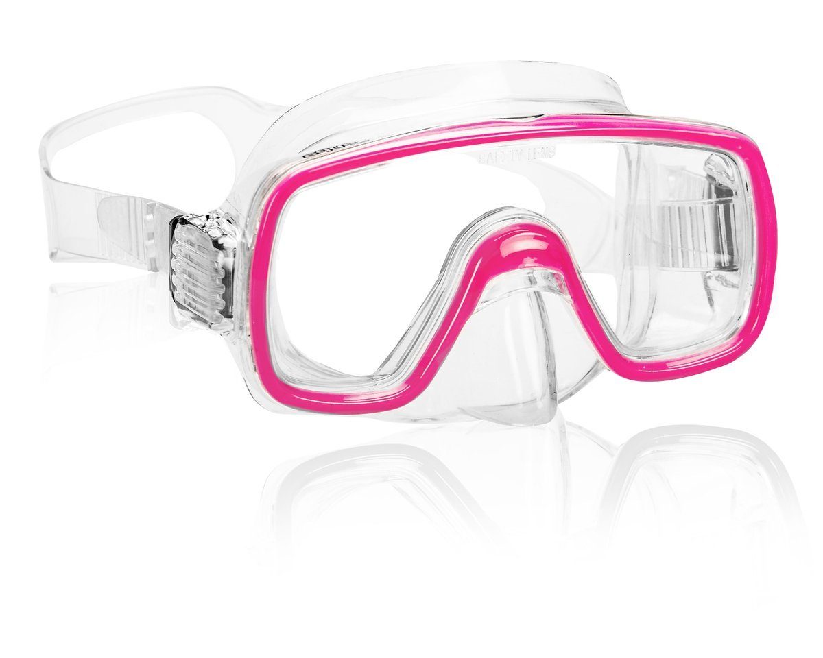 AQUAZON Taucherbrille FUN, Schnorchelbrille für Kinder 3-7 Jahre, tolle Passform pink Junior