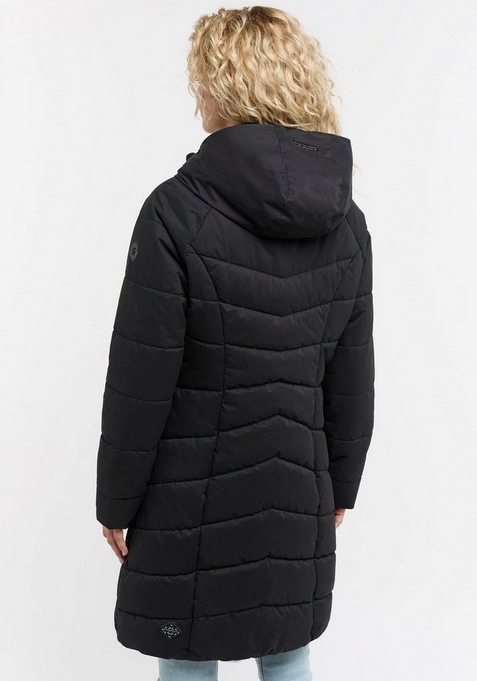 Ragwear Steppjacke DIZZIE COAT Urban Streetwear Style mit 2-Way -Zipper,  Vegan, von PETA verifizierte Outdoor-Stepp-Jacke 