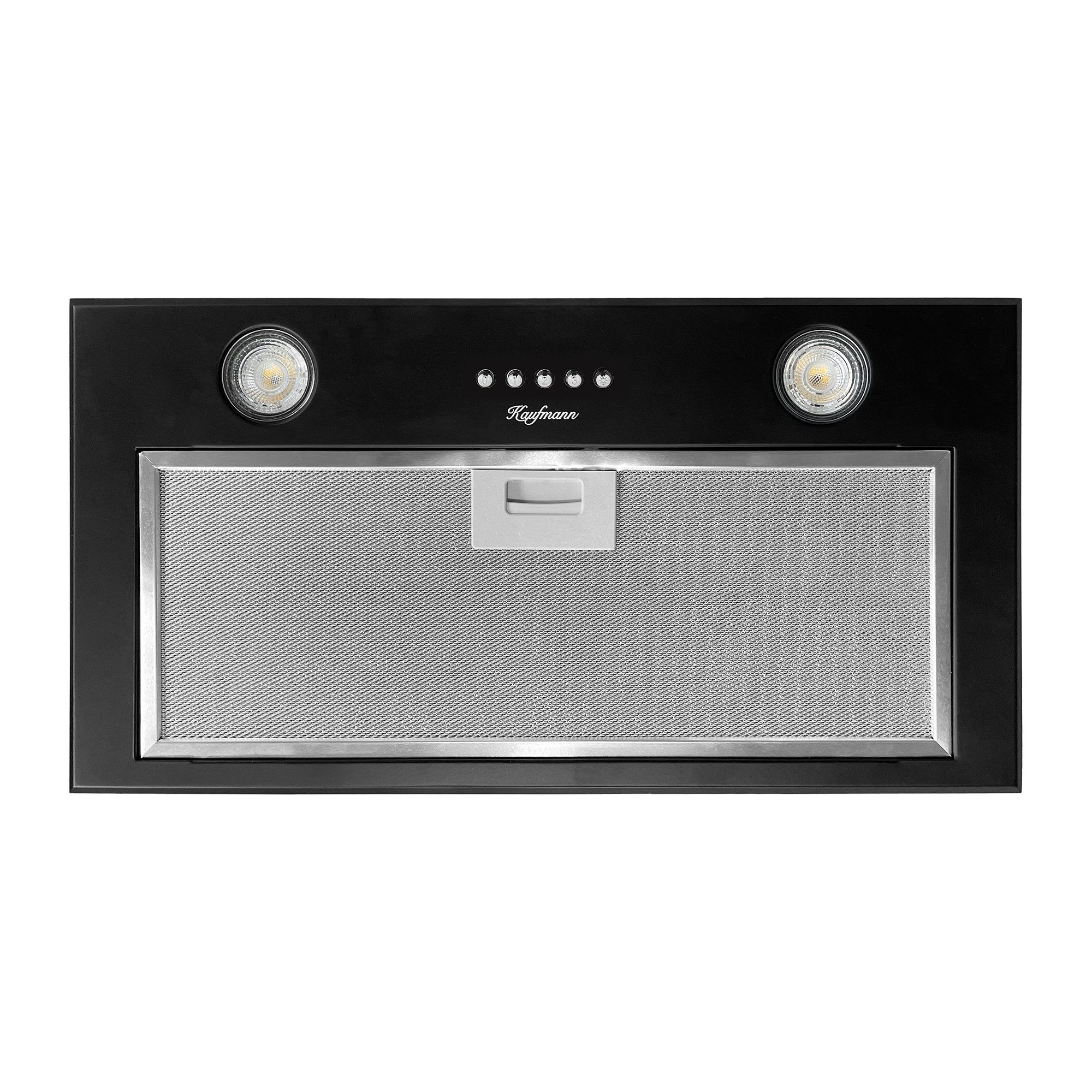 KAUFMANN Unterbauhaube Fenix 52 BL Fenix 52 BL, Dunstabzugshaube 52 cm, Einbau Haube, 3 Stufen, Schwarz,1000m³/h