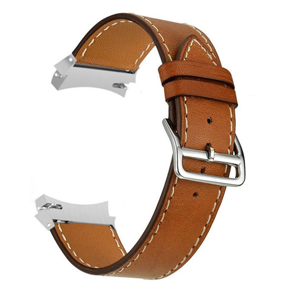 FELIXLEO Uhrenarmband Armbandechtes Leder kompatibel Armband Samsung Galaxy Watch 4/5/6