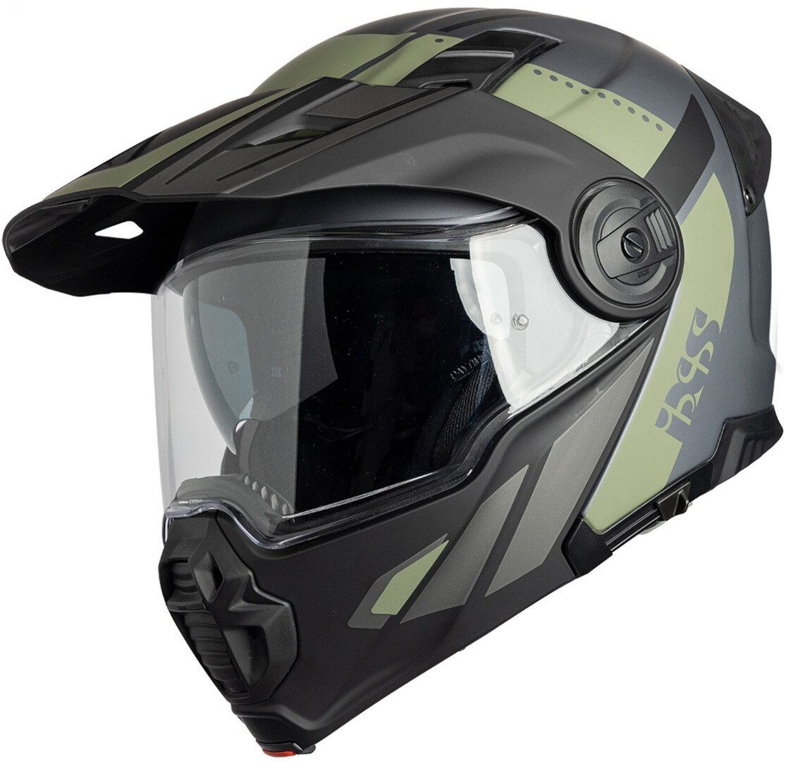 IXS Motorradhelm Venture 1.0 Klapphelm, integriertes Sonnenvisier,Notfallsystem-Polsterung (EQRS)