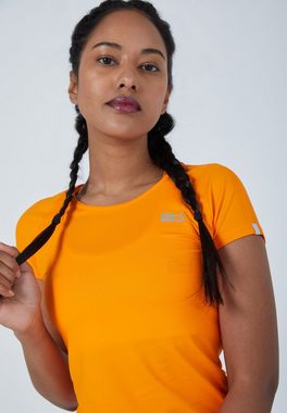 SPORTKIND Funktionsshirt Tennis Capsleeve T-Shirt für Mädchen & Damen orange
