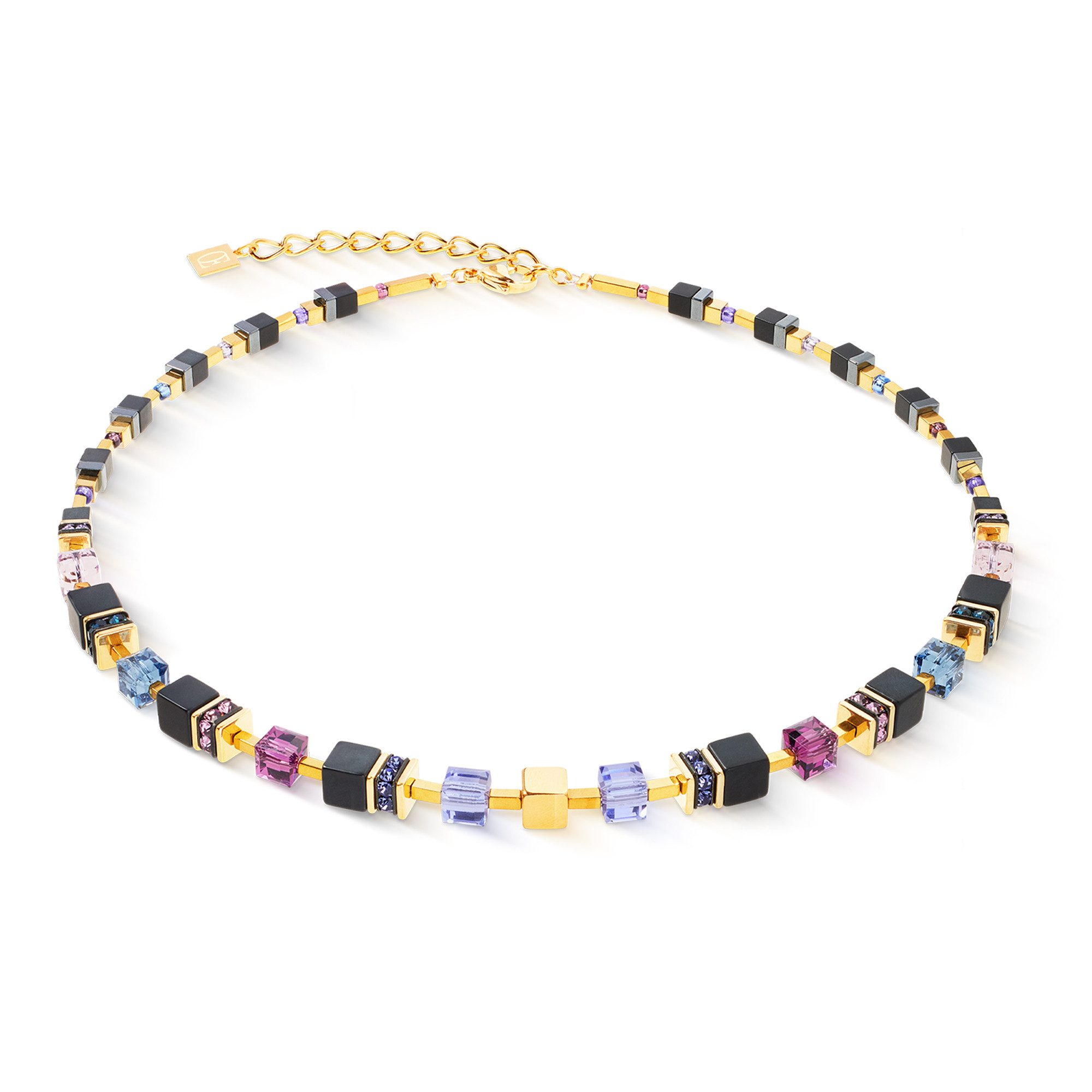 COEUR DE LION Collier Schmuck GeoCUBE® Precious Classic Blue Moon Würfelket günstig online kaufen