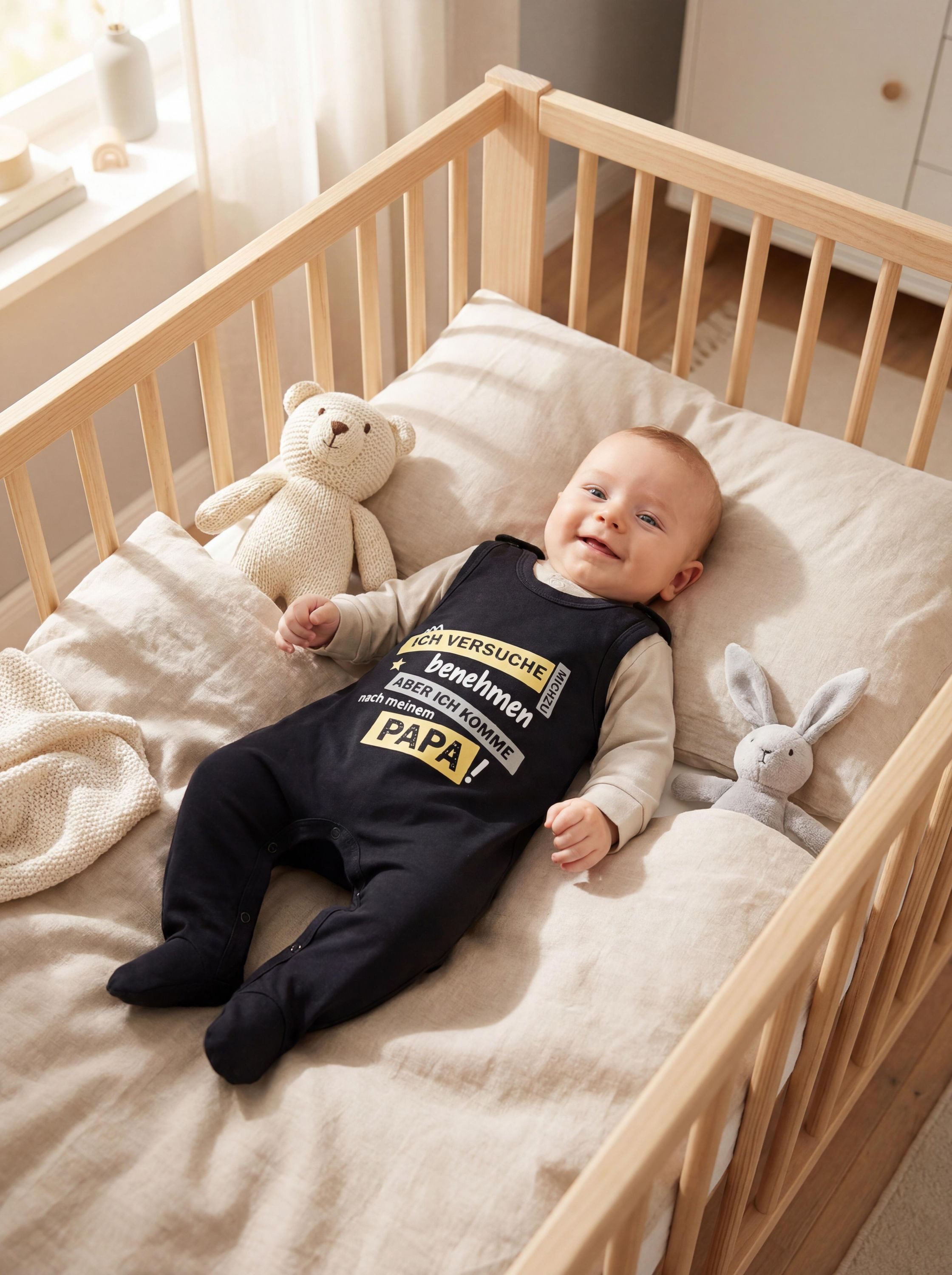 TupTam Strampler TupTam Unisex Baby Strampler Set Spruch Mamas & Papas Schatz