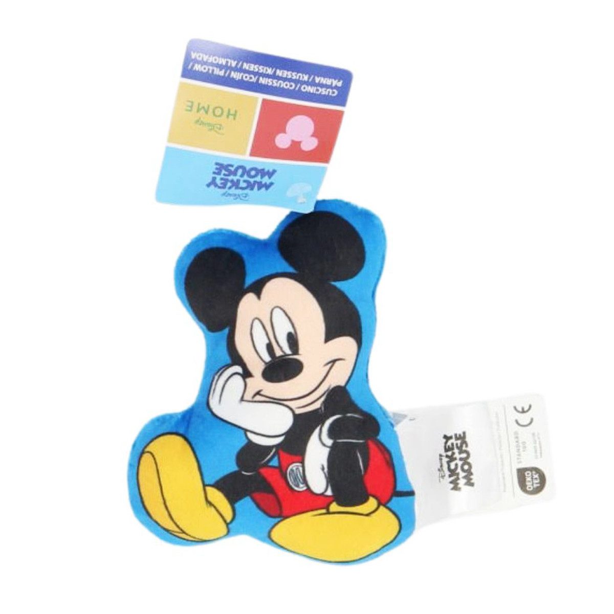 Disney Mickey Mouse Dekokissen Mini Kissen 15 cm 3D Motivkissen für Bett Sofa Kinderzimmer
